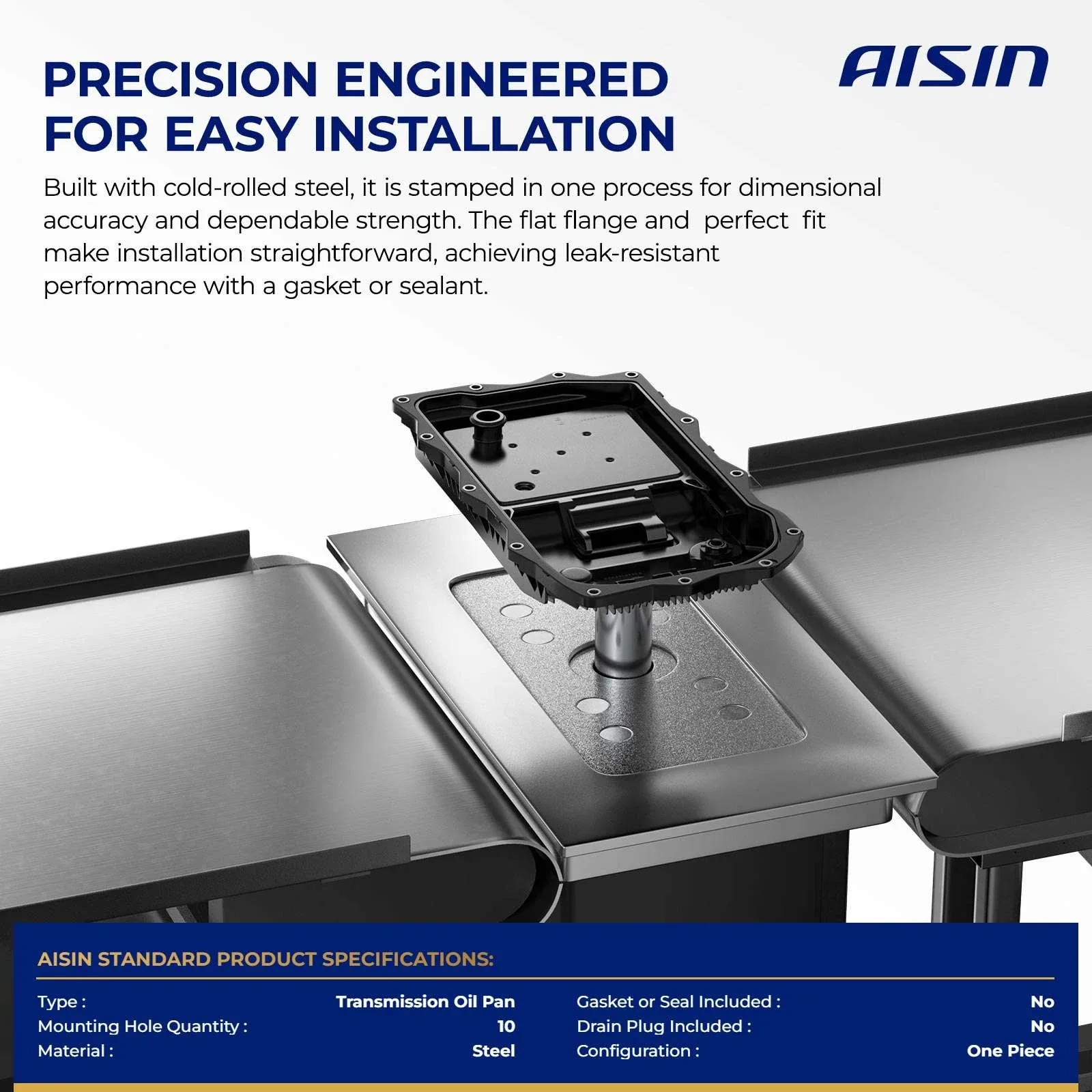 AISIN Transmission Oil Pan for Volkswagen Jetta Golf Taos 2019-2024 L4 1.4L 1.5L image 3
