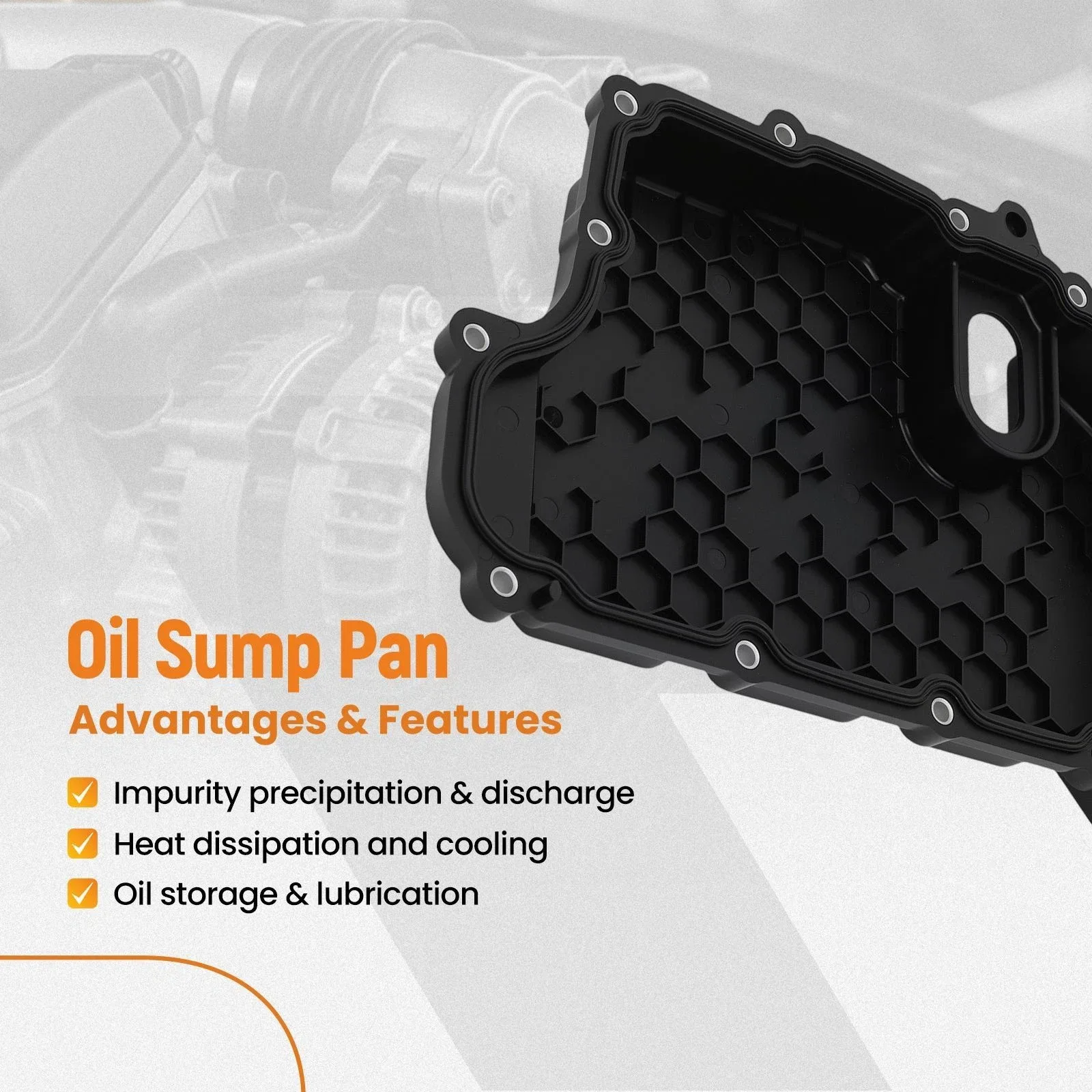 Transmission Oil Pan for Buick Encore LaCrosse 2013-2018 15773987 image 4