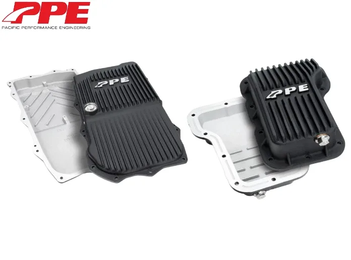 PPE Black Aluminum Transmission & Oil Pan Kit For 2018-2024 Jeep Wrangler 2.0L