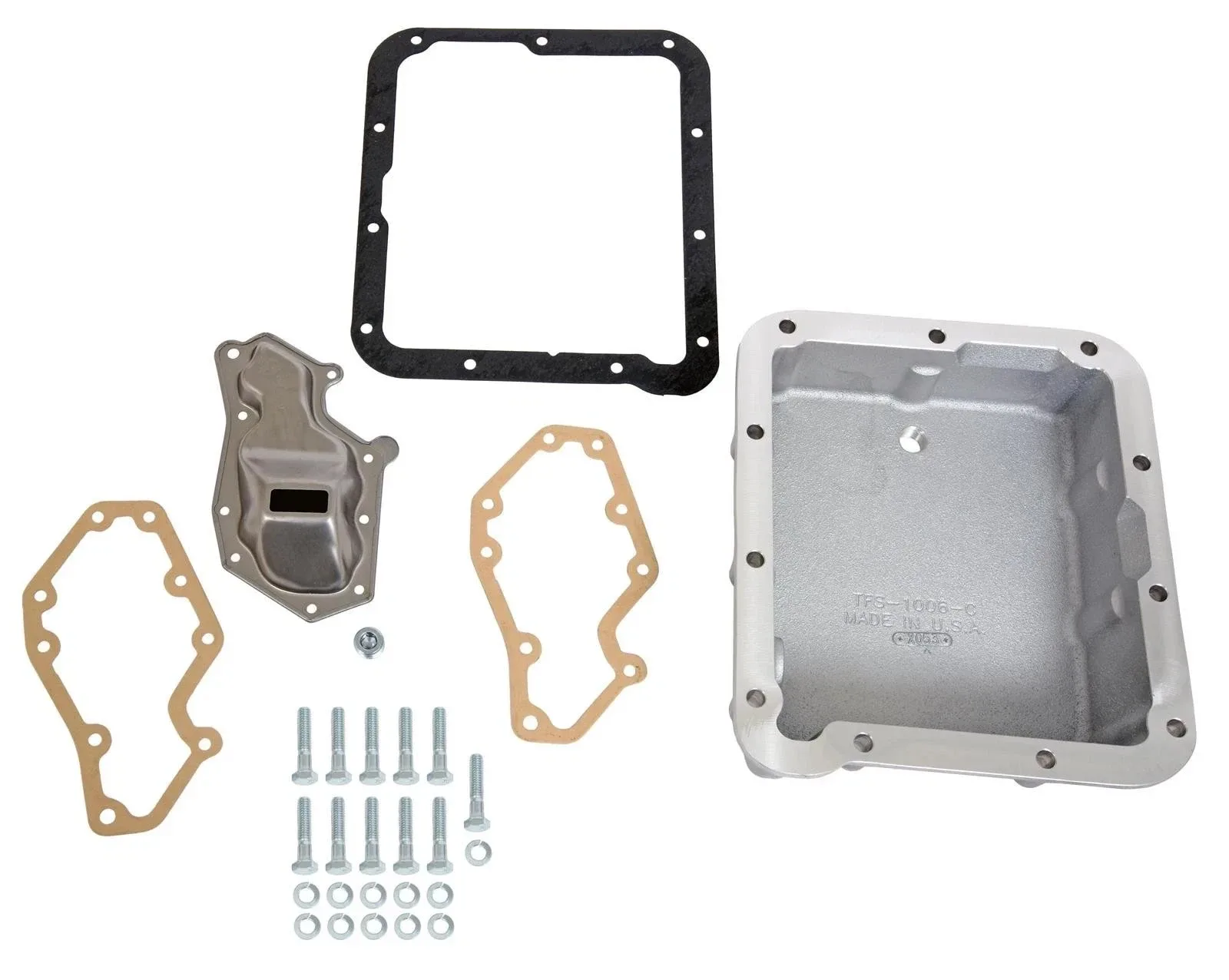 1964-73 FORD MERCURY C4 ALUMINUM TRICK FLOW TRANSMISSION OIL PAN DEEP CAPACITY