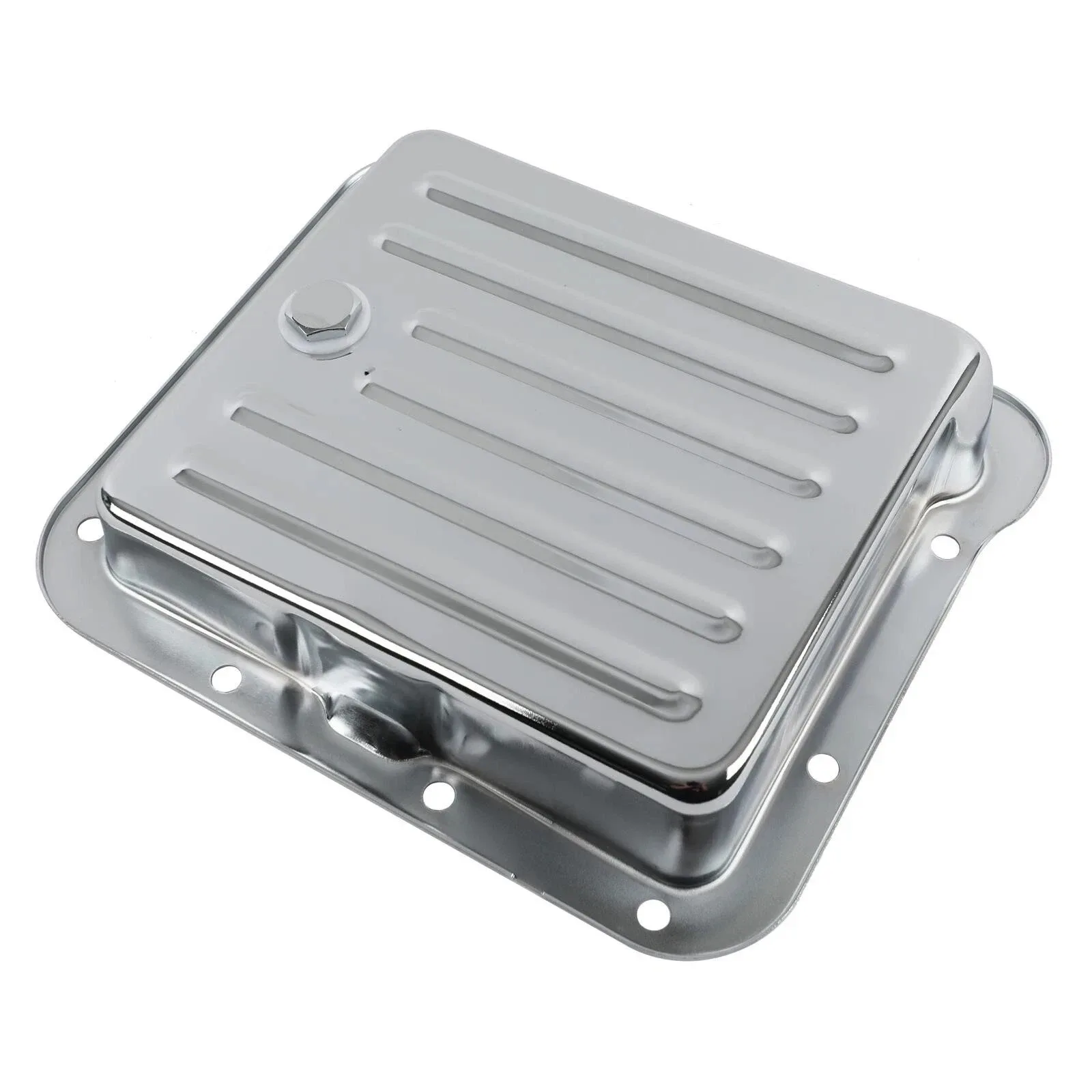 1964-73 FORD MERCURY C4 CHROME STEEL TRANSMISSION OIL PAN STOCK CAPACITY
