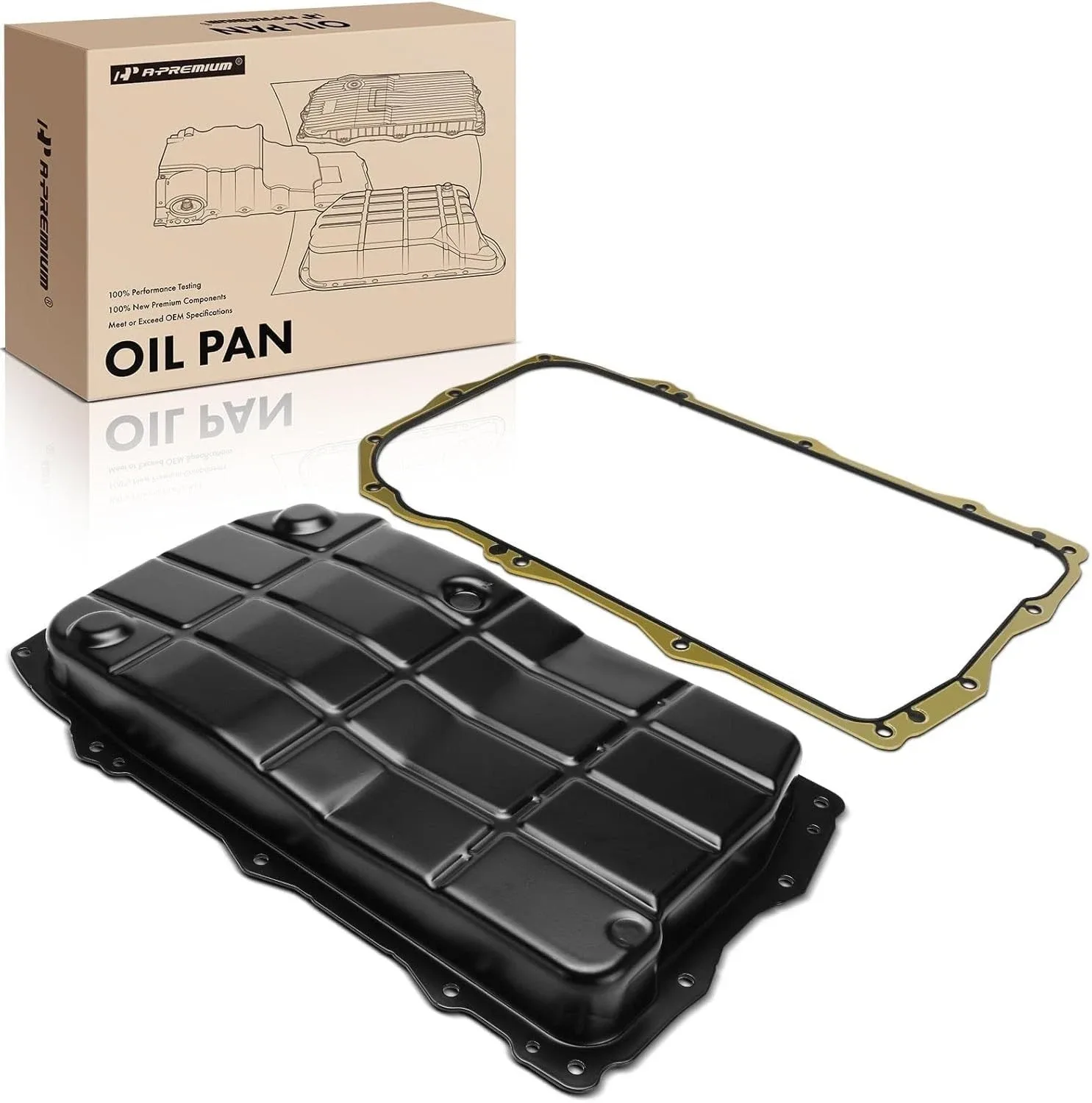 Transmission Oil Pan Without Drain Plug Jeep Wrangler 2018-2024, Wagoneer 2022