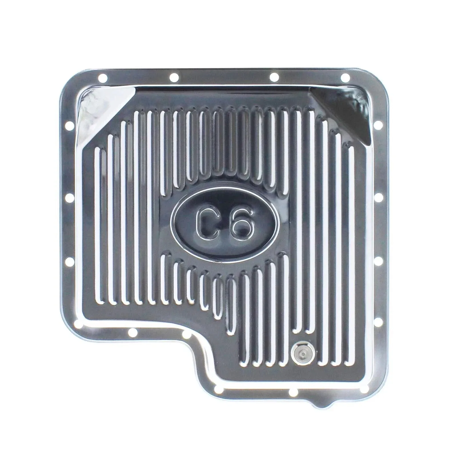 1966-91 FORD MERCURY C6 CHROME STEEL AUTO TRANSMISSION OIL PAN STOCK CAPACITY