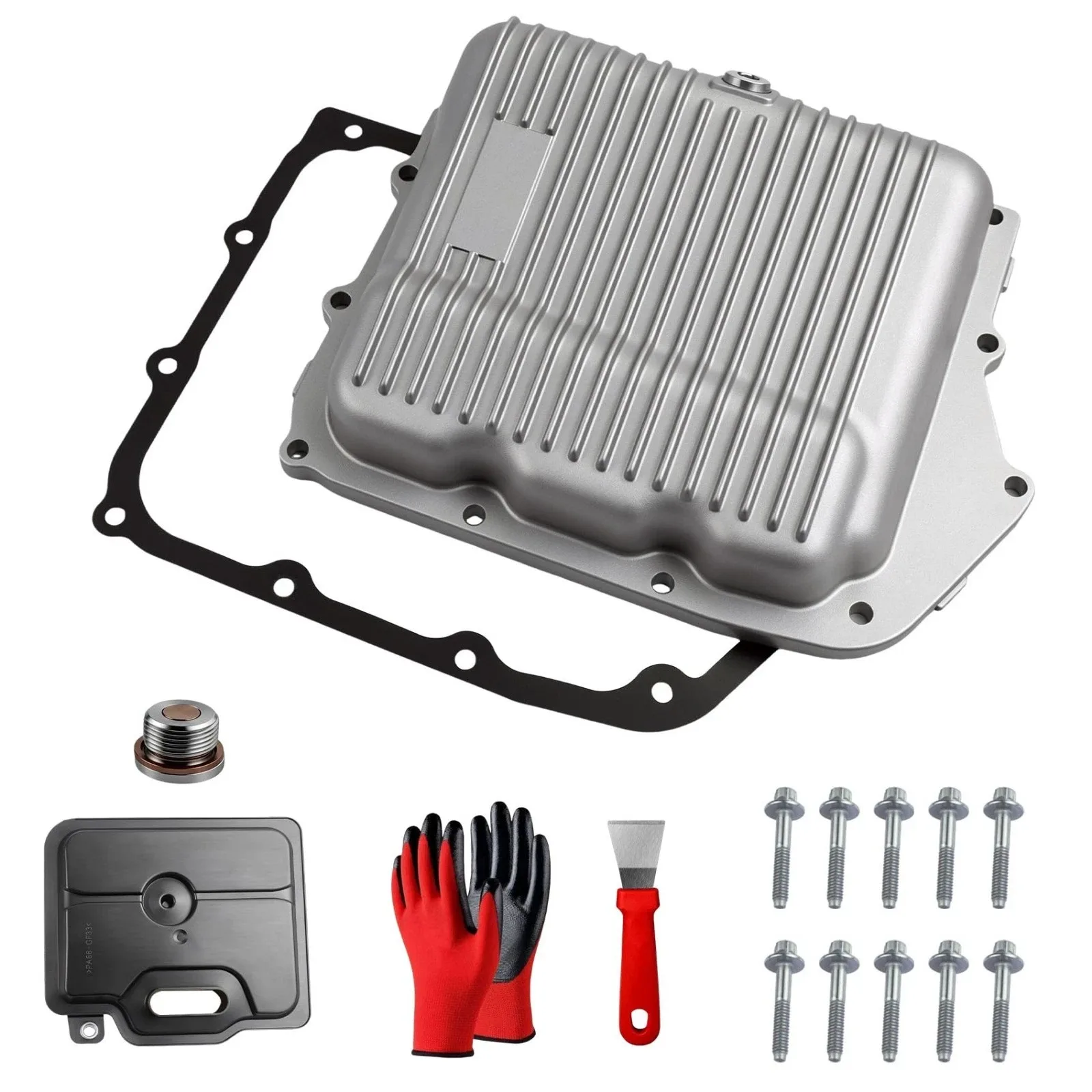 Aluminum Transmission Oil Pan Compatible with Chrysler Pacifica, Sebring, Dodge image 2