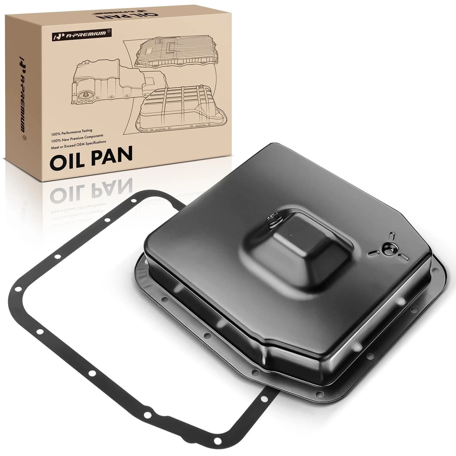 Transmission Oil Pan with Plug & Gasket for 4R70W 4R75W 4R75E AOD-E Models image 2