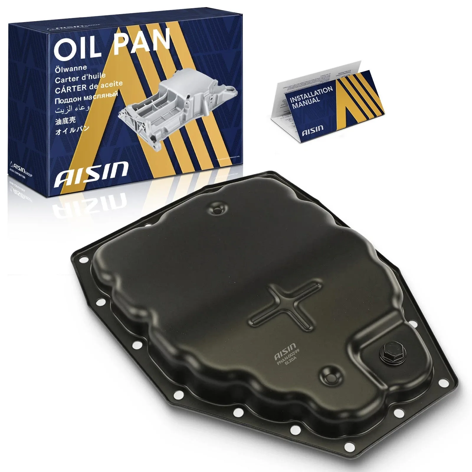 AISIN PNAN-00299 Transmission Oil Pan for Nissan Versa 2013-2017 L4 1.6L