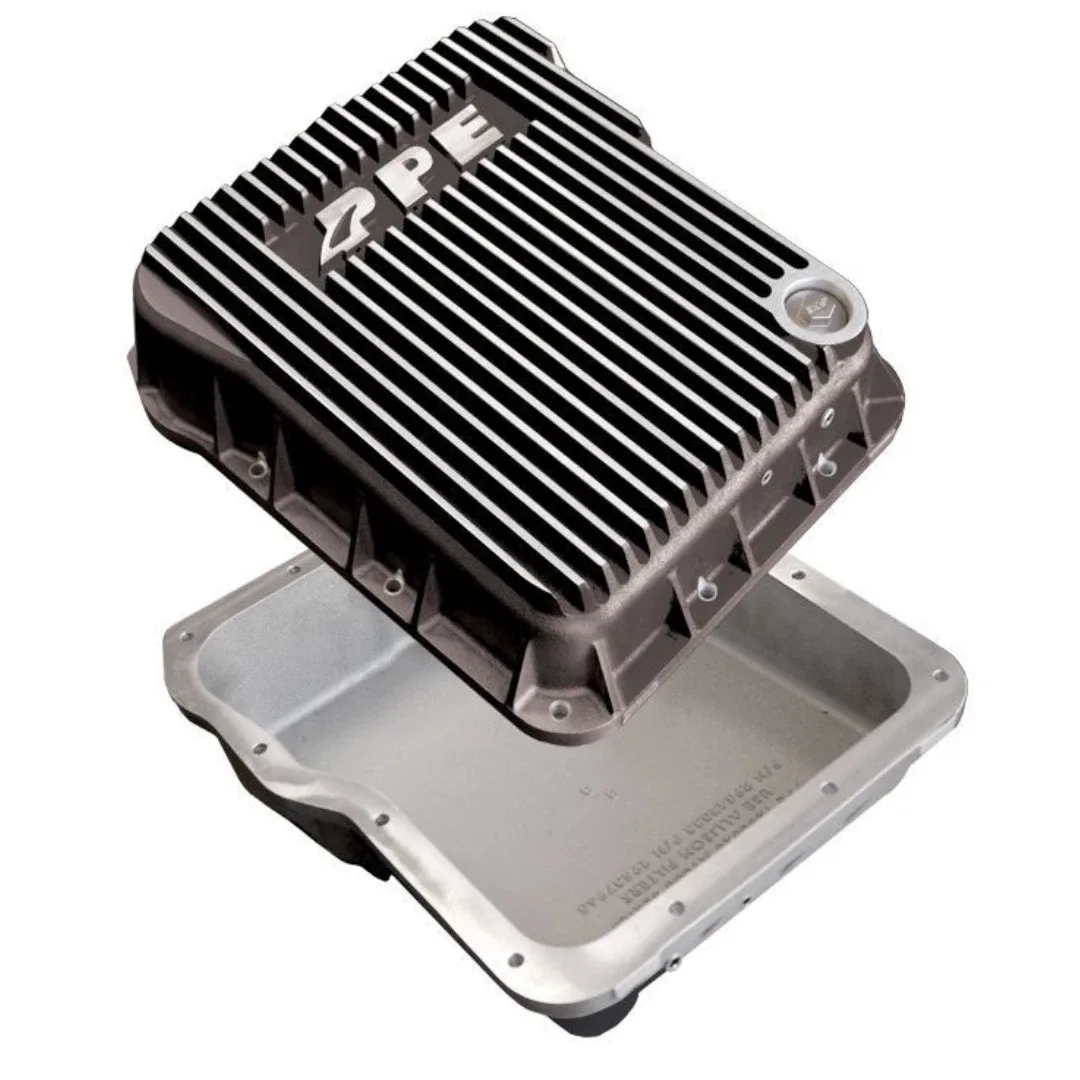Standard Depth Transmission Pan for GM Allison 1000 & 2000 Series Brushed Alumin