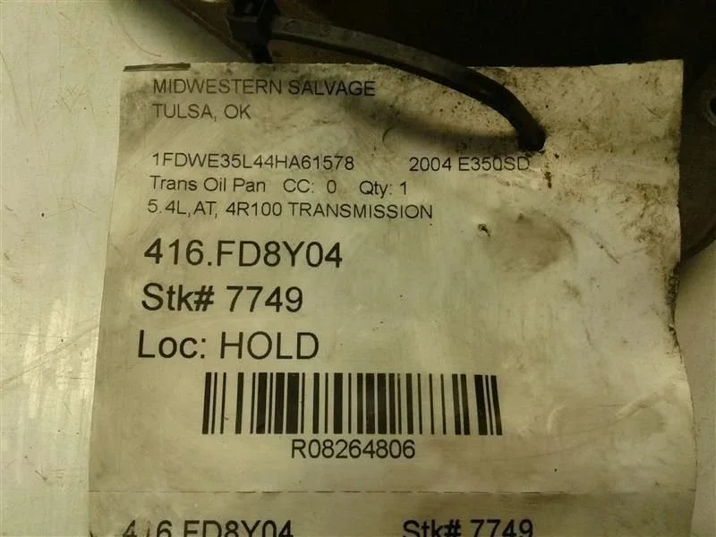 E350SD    2004 Transmission Oil Pan 8264806 image 4