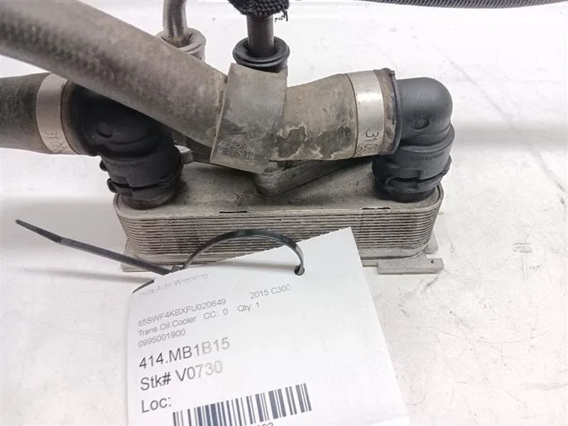 15-20 Mercedes 205 C300 Transmission Oil Cooler 0995001900 image 4