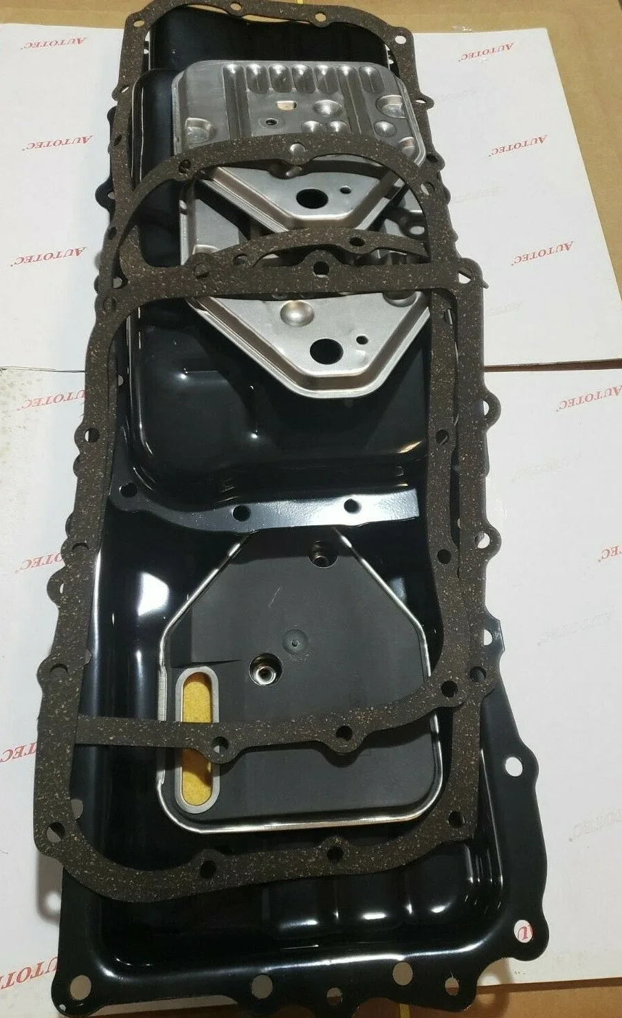 (3 pack) A413/A470/A670 Trans 32765A Oil Pan, 32010A Filter , 32300 Pan gasket
