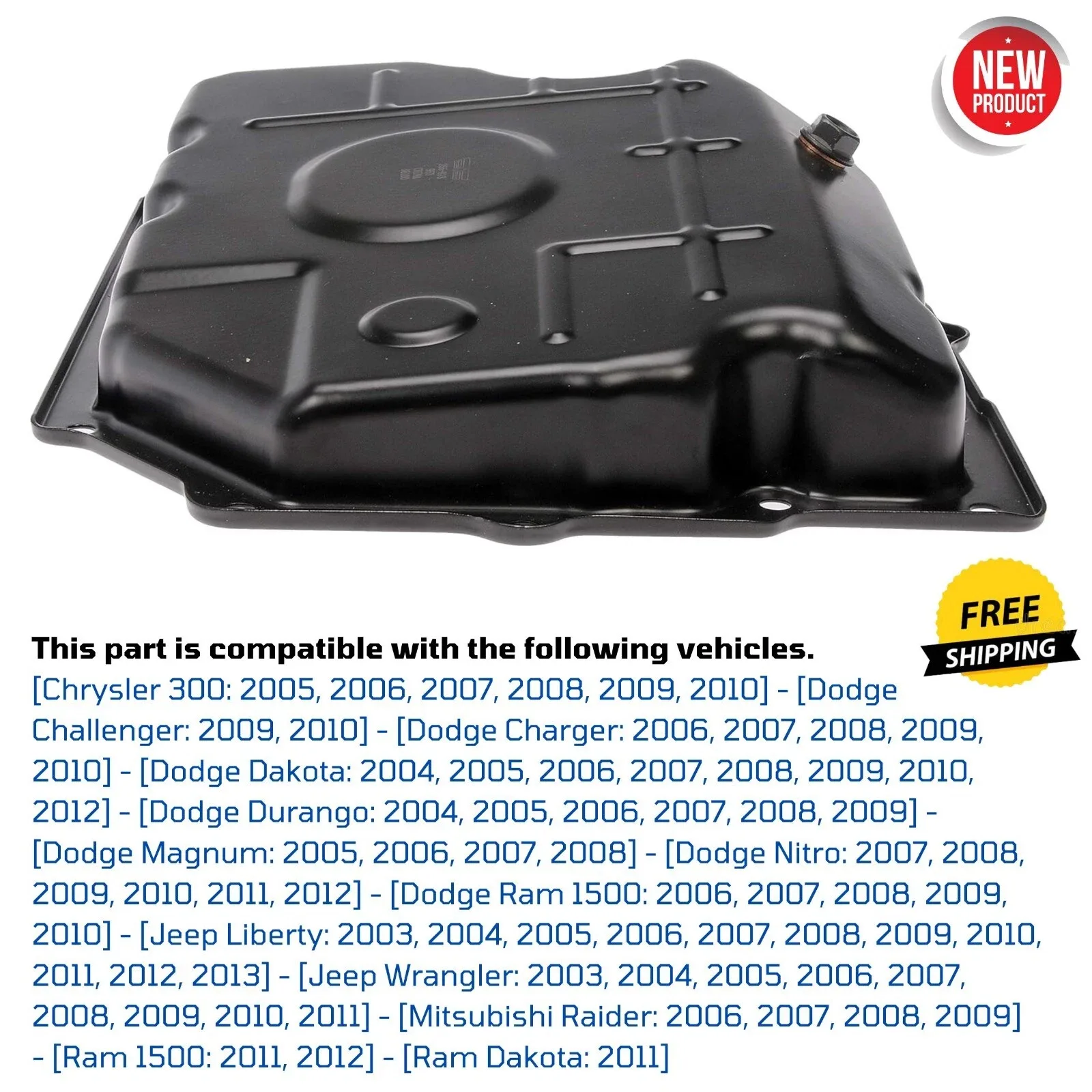 Transmission Oil Pan Replacement for Chrysler 300 Dodge Charger/Ram Jeep Liberty