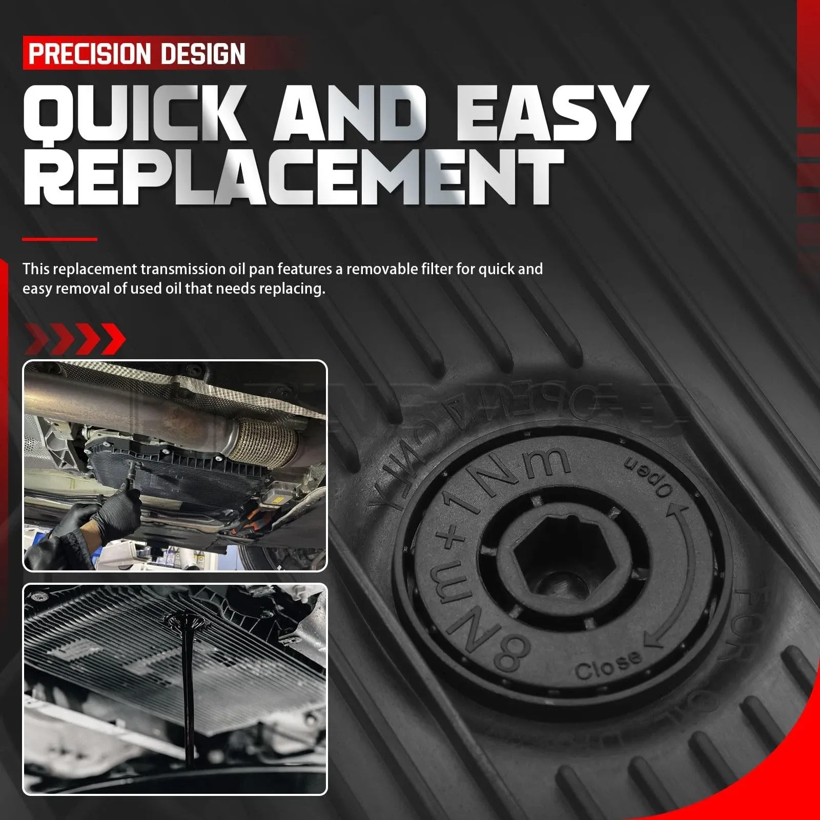 Transmission Oil Pan & Gasket Kit for BMW 2 3 4 5 6 7 8 X Z Series - Replaces 24 image 4