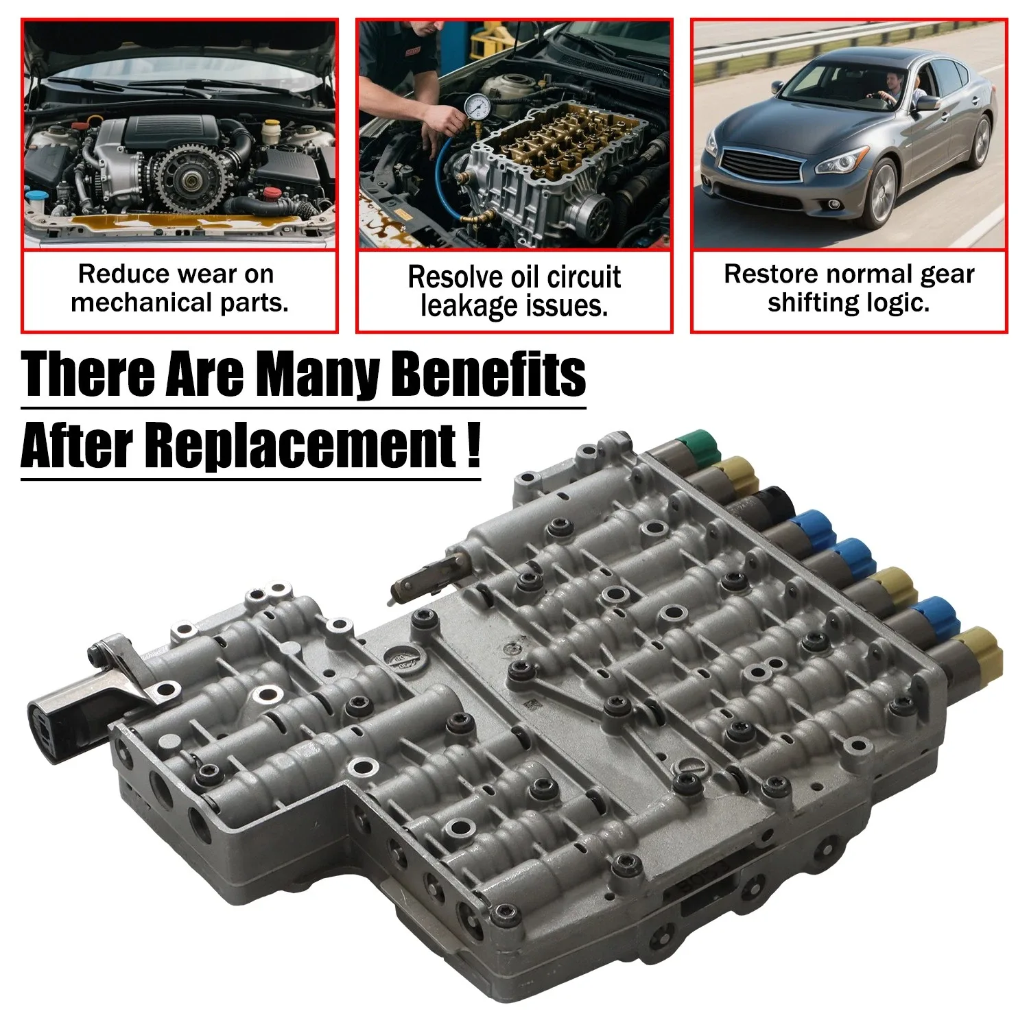 Remanufactured Transmission Valve Body (9 Solenoids) — 6HP19/6HP26/6HP32 A053 image 2