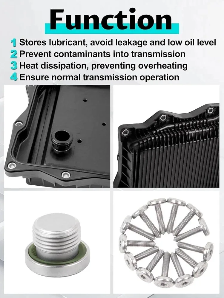 Transmission Oil Pan Filter and Gasket Kit Compatible with Ra~m 1500 2500 3500 image 2