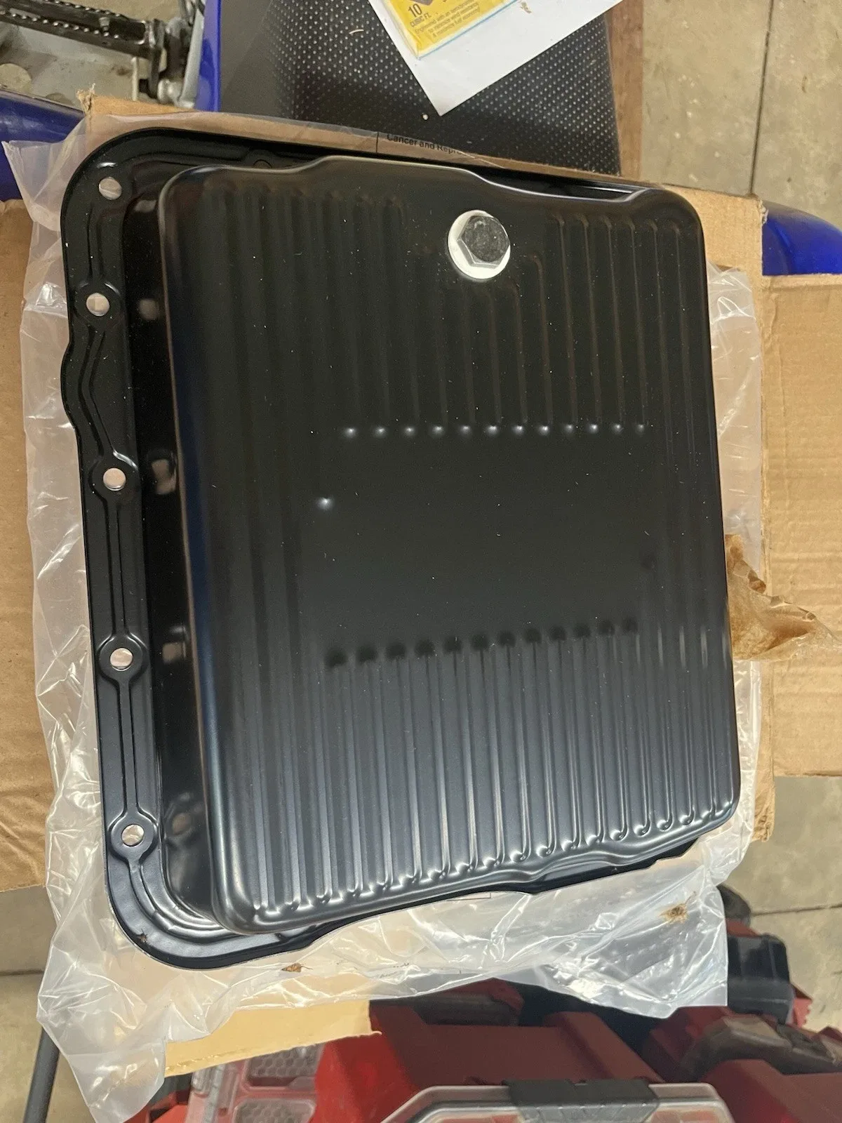 For Chevy Gm 700R4-4L60E-4L65E Steel Transmission Pan (Deep Sump) - Edp Black
