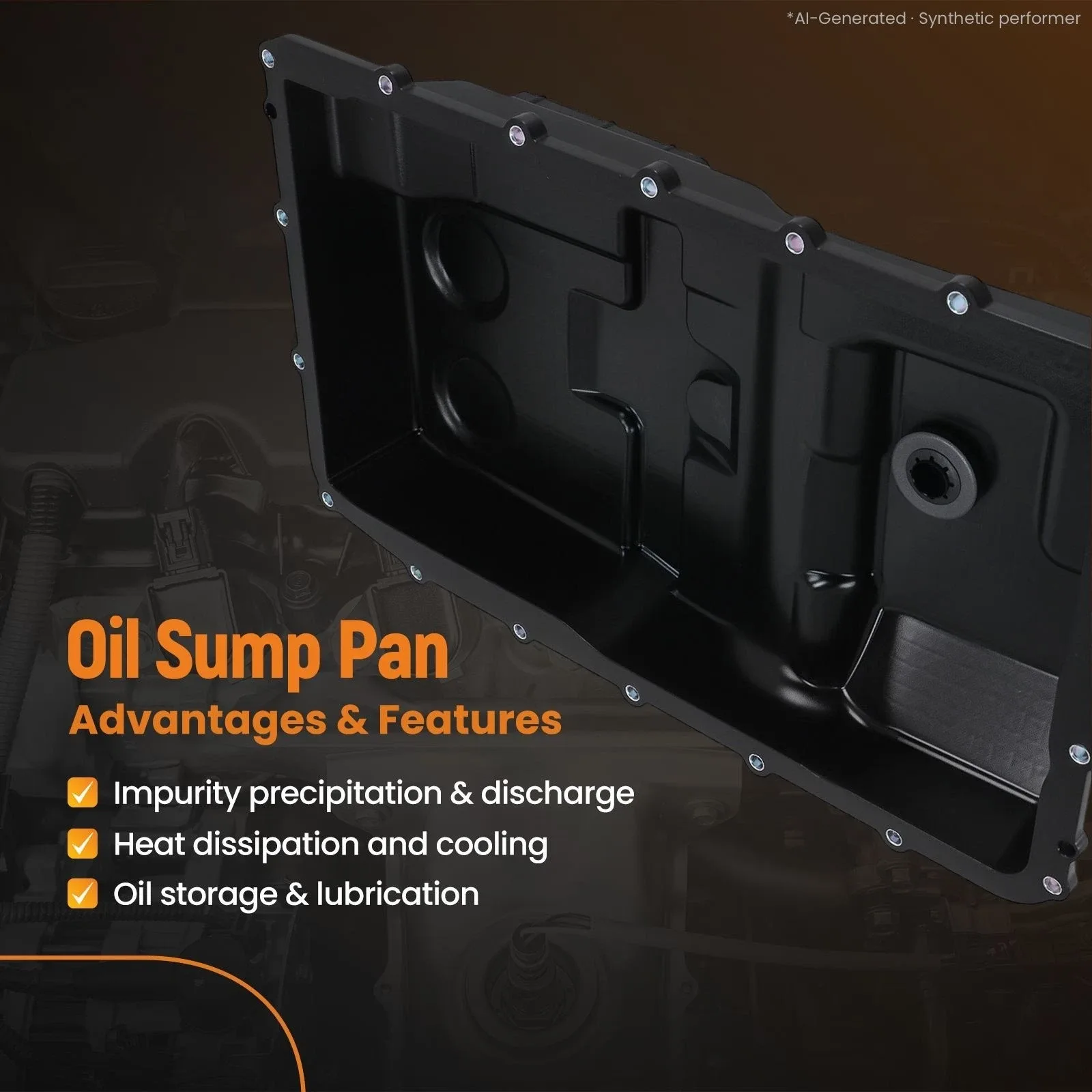 Auto Transmission Fluid Oil Pan for Ford Transit-150 Transit-350 LK4Z-7A194-B image 4