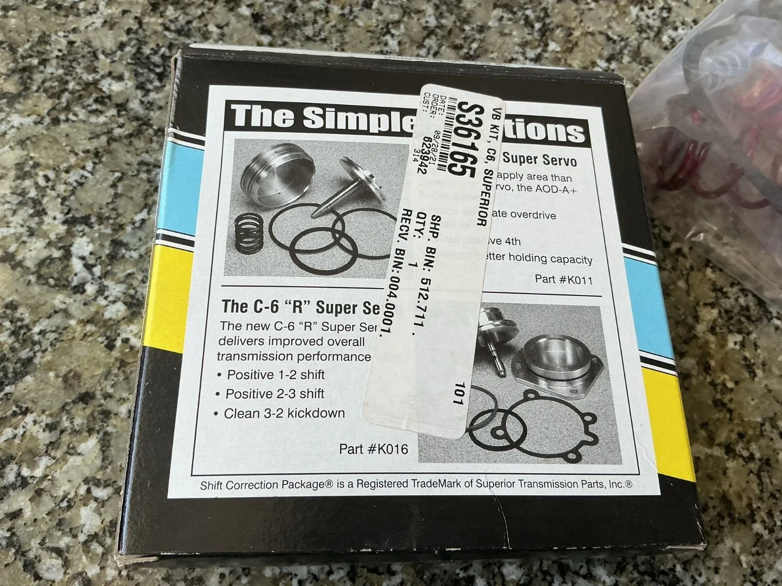 SHIFT SUPERIOR CO C-6 CORRECTION KIT - REGULAR-HEAVY DUTY & DIESEL TRANSMISSIONS image 4