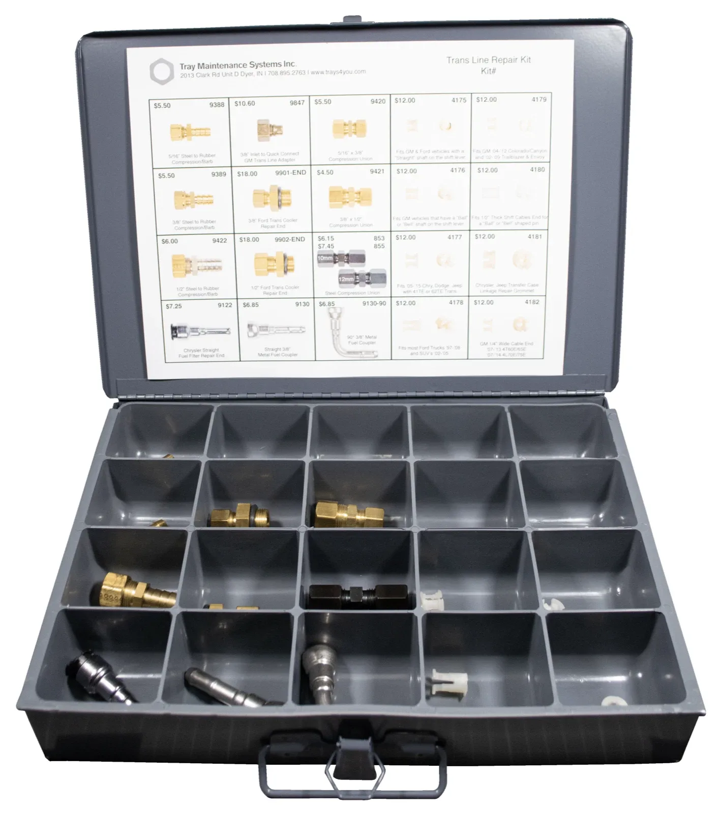 Transmission Line Repair Kit 21 PCS shift cable bushings & compression unions image 3