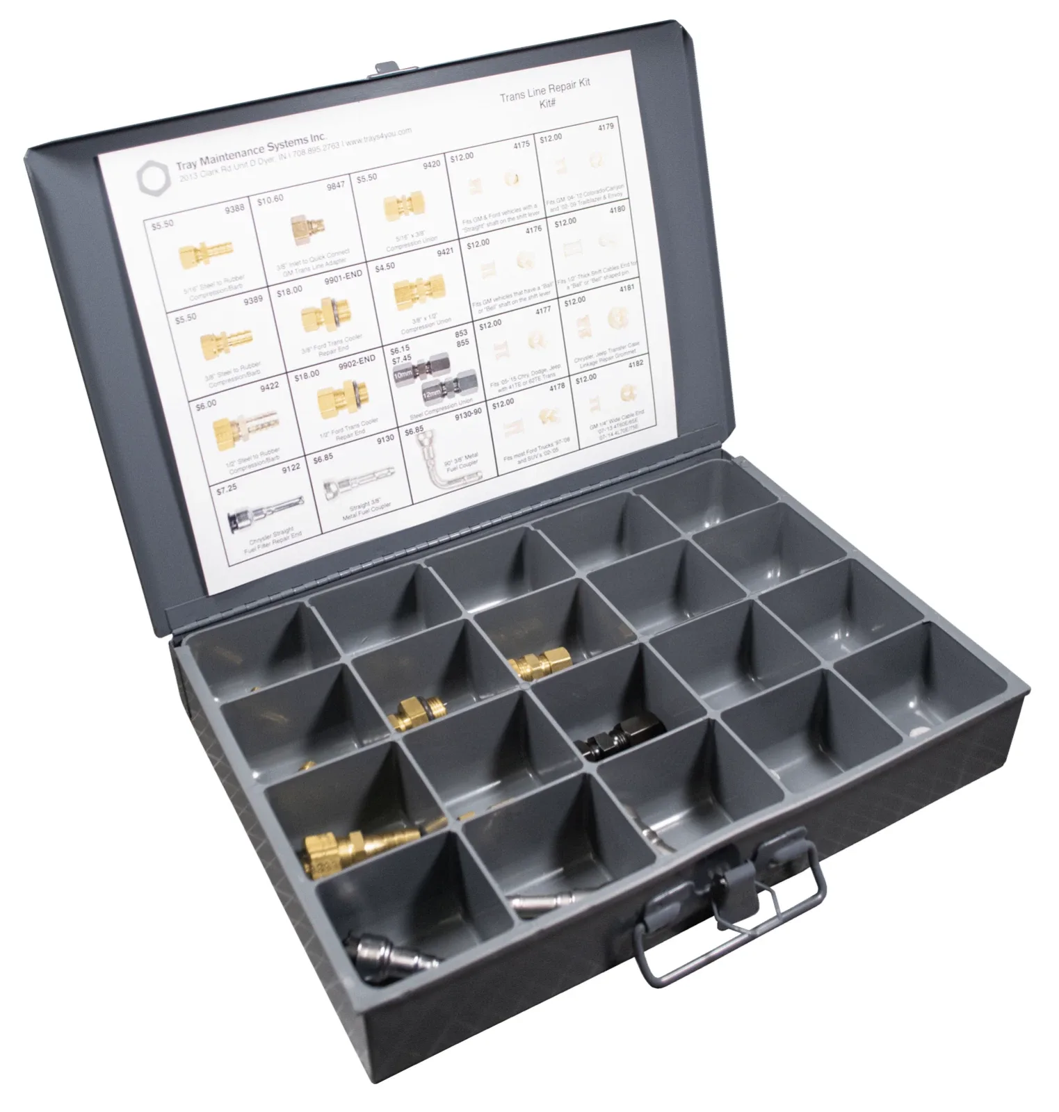Transmission Line Repair Kit 21 PCS shift cable bushings & compression unions image 4
