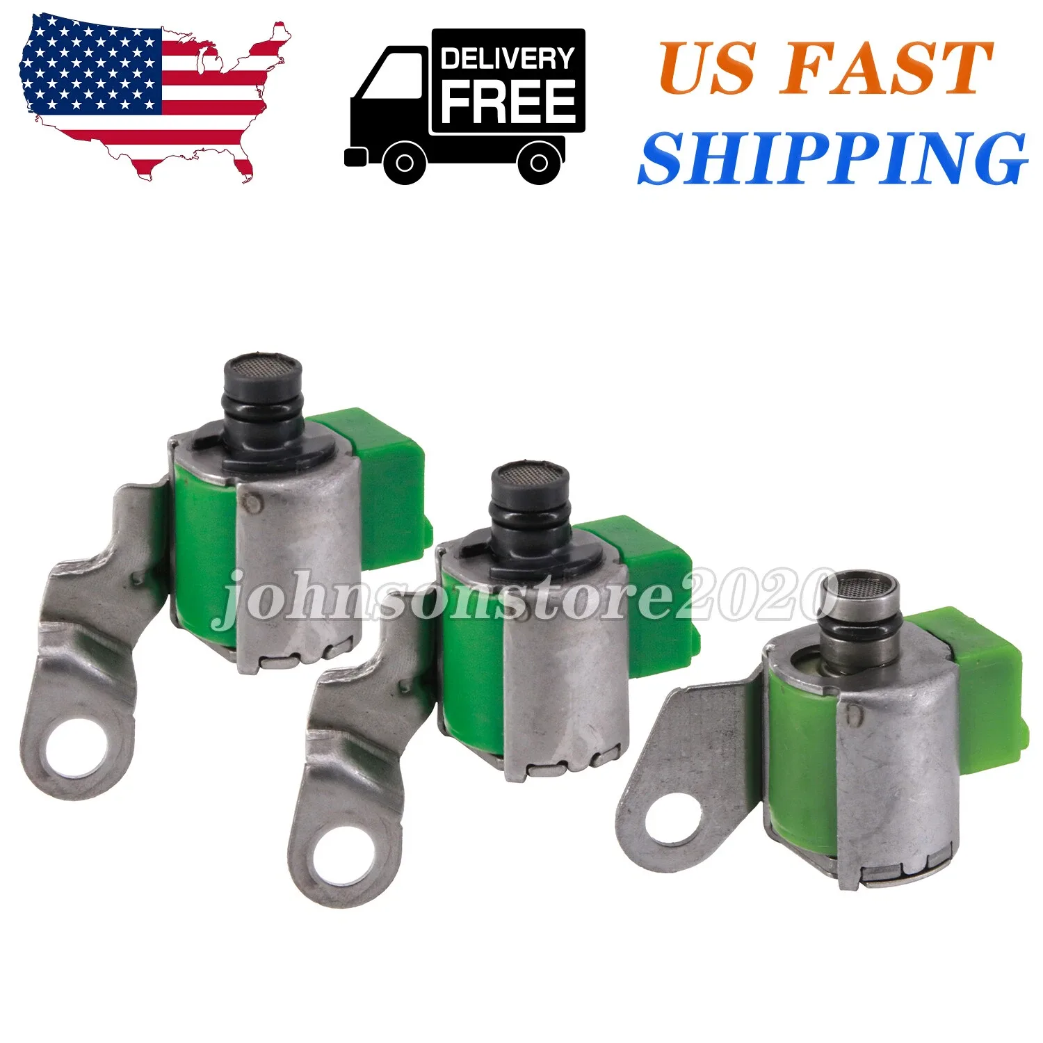 3PCS Transmission Solenoid Kit for Toyota Lexus Jeep 85420-22080 (TCS67)