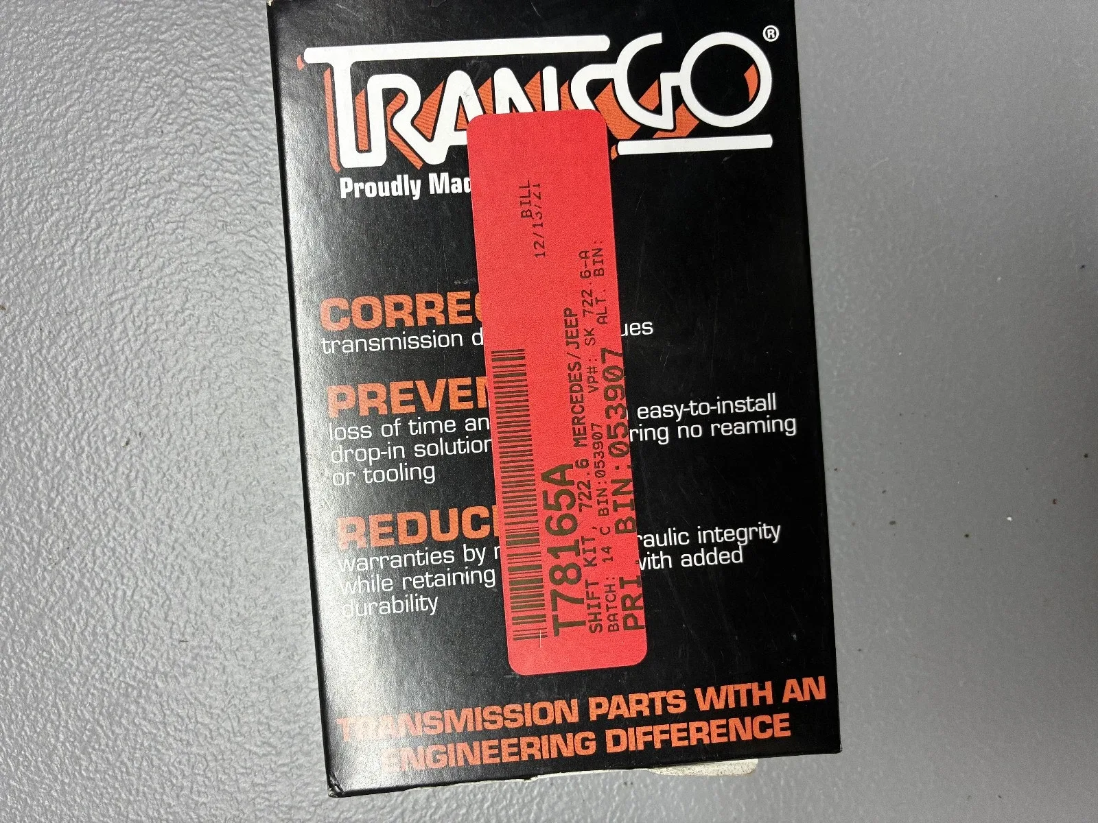 TransGo Shift Kit SK 722.6-A for 722.6 / W5A-330 / W5A-580 (NAG1) image 2