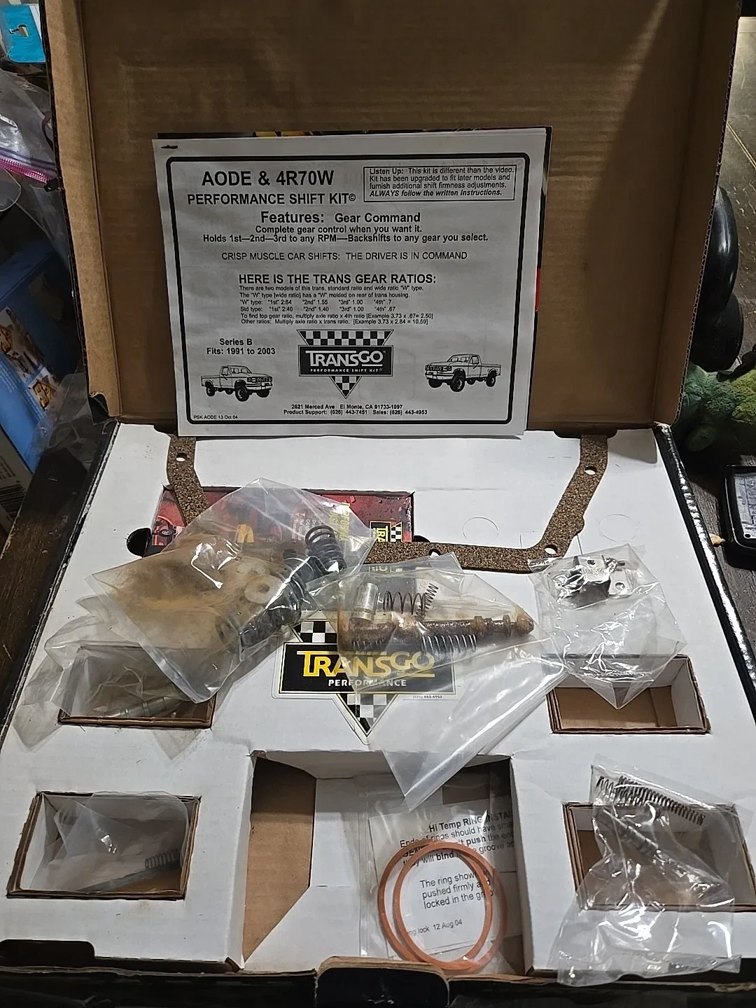 Tran Go AODE & 4R7OW Performance Shift Kit Read