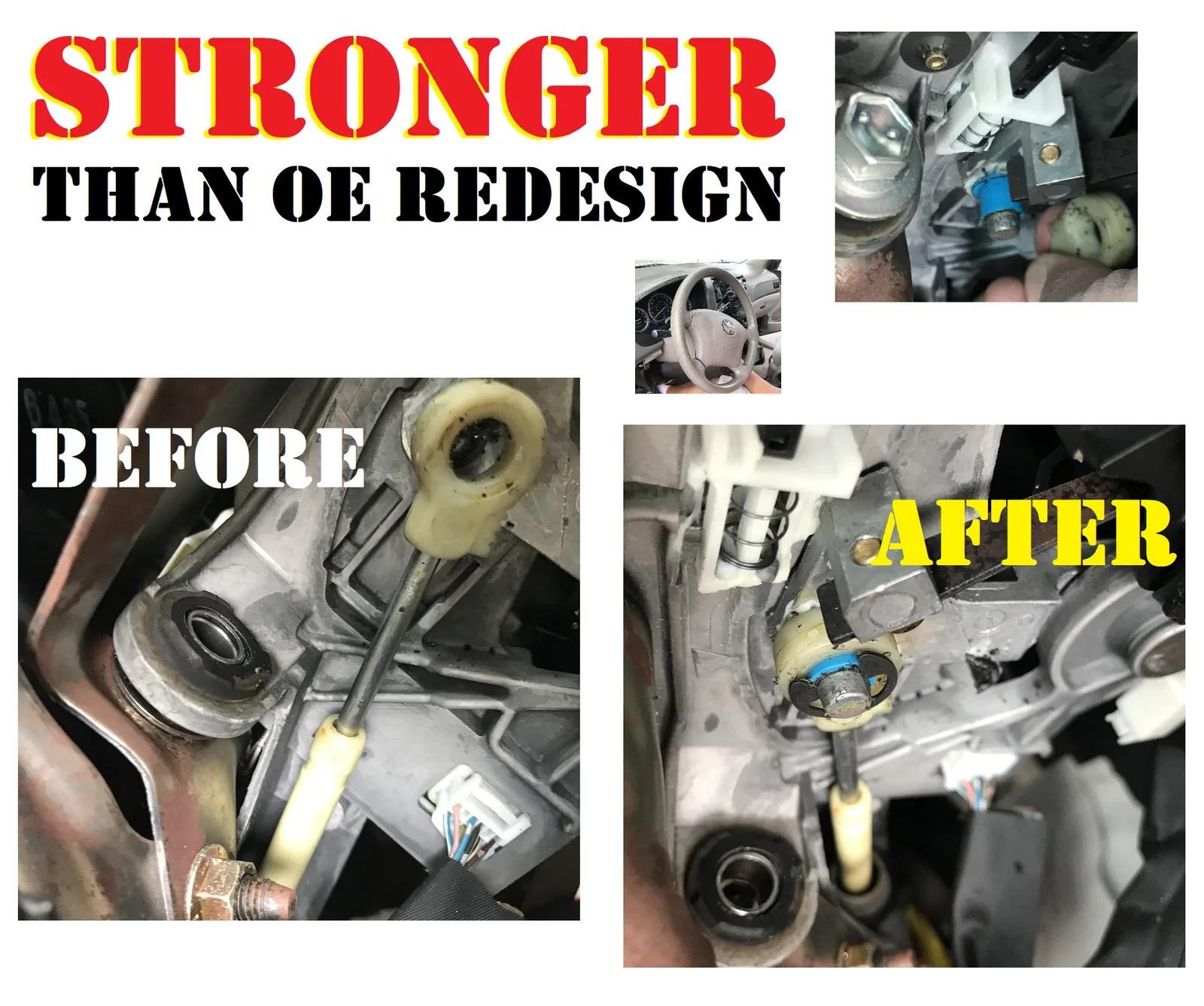 Dodge Nitro Automatic Shifter Bushing Cable Repair Kit TEAP-APRK10031 image 2