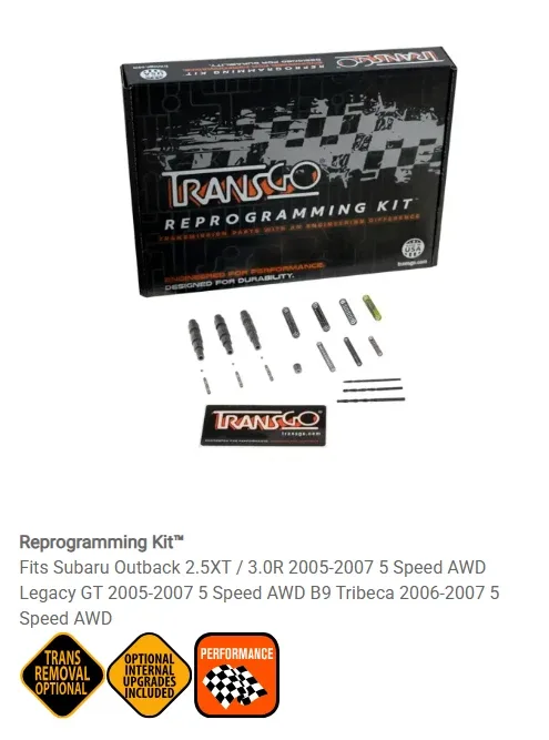 Transgo 5EAT-HD2 Shift Kit (5EAT) 05-07 image 3