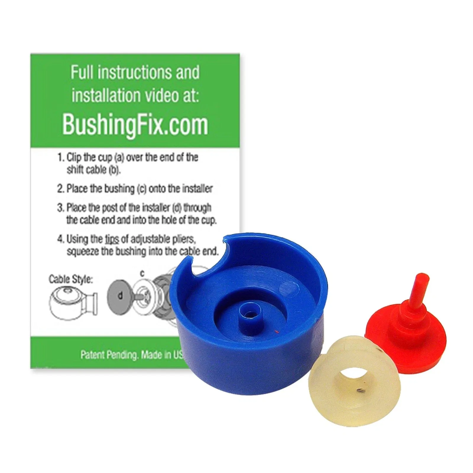 Transmission Shift Bushing Repair Kit UP1KIT for Ford, Chevy, Buick - Auto Cable image 2