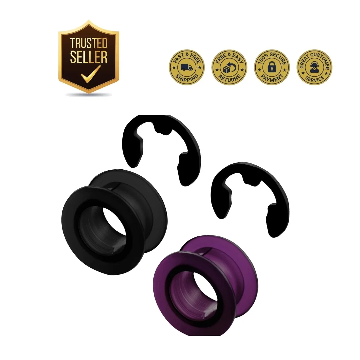 Waterproof Shift Cable Bushing Repair Kit - Black & Purple