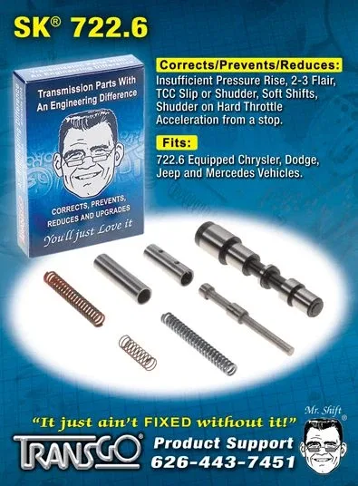 Transgo Shift Kit SK7226A for Mercedes 722.6 (NAG1) — Dodge/Chrysler/Jeep/Sprinter image 2
