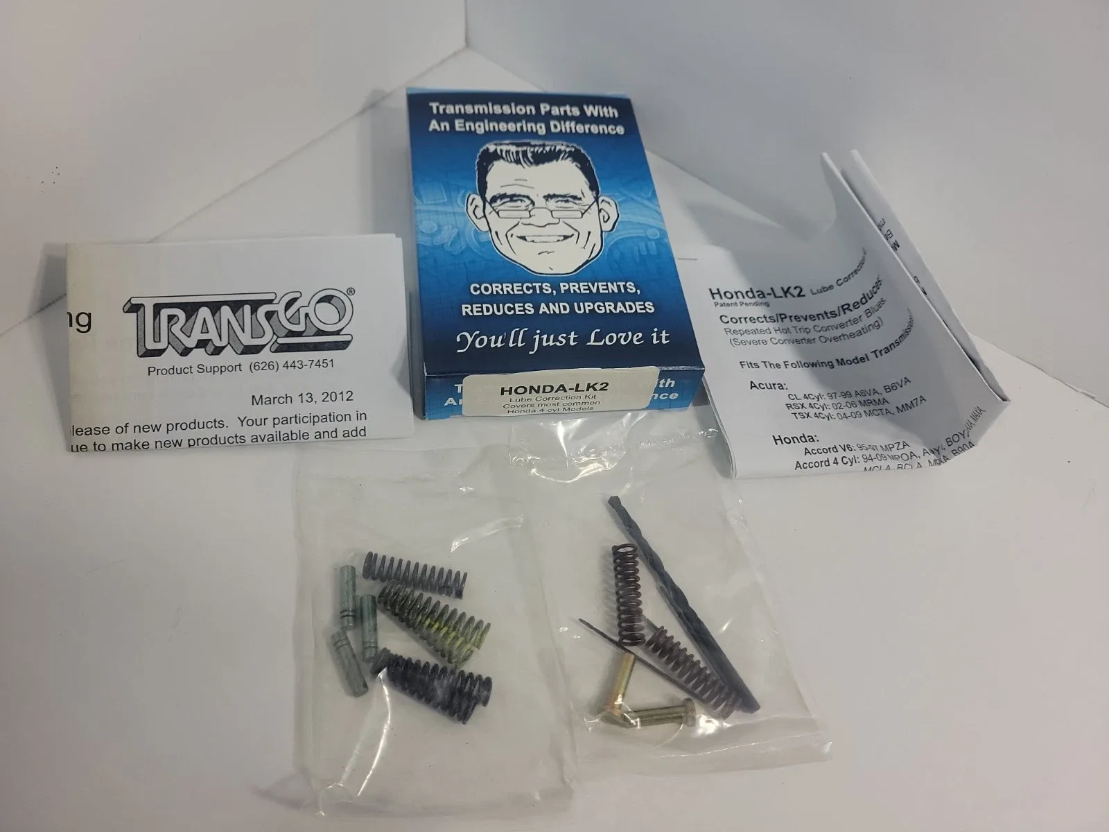 Transgo HONDA-LK2 Lube Correction Kit for Honda 4-Cylinder Models