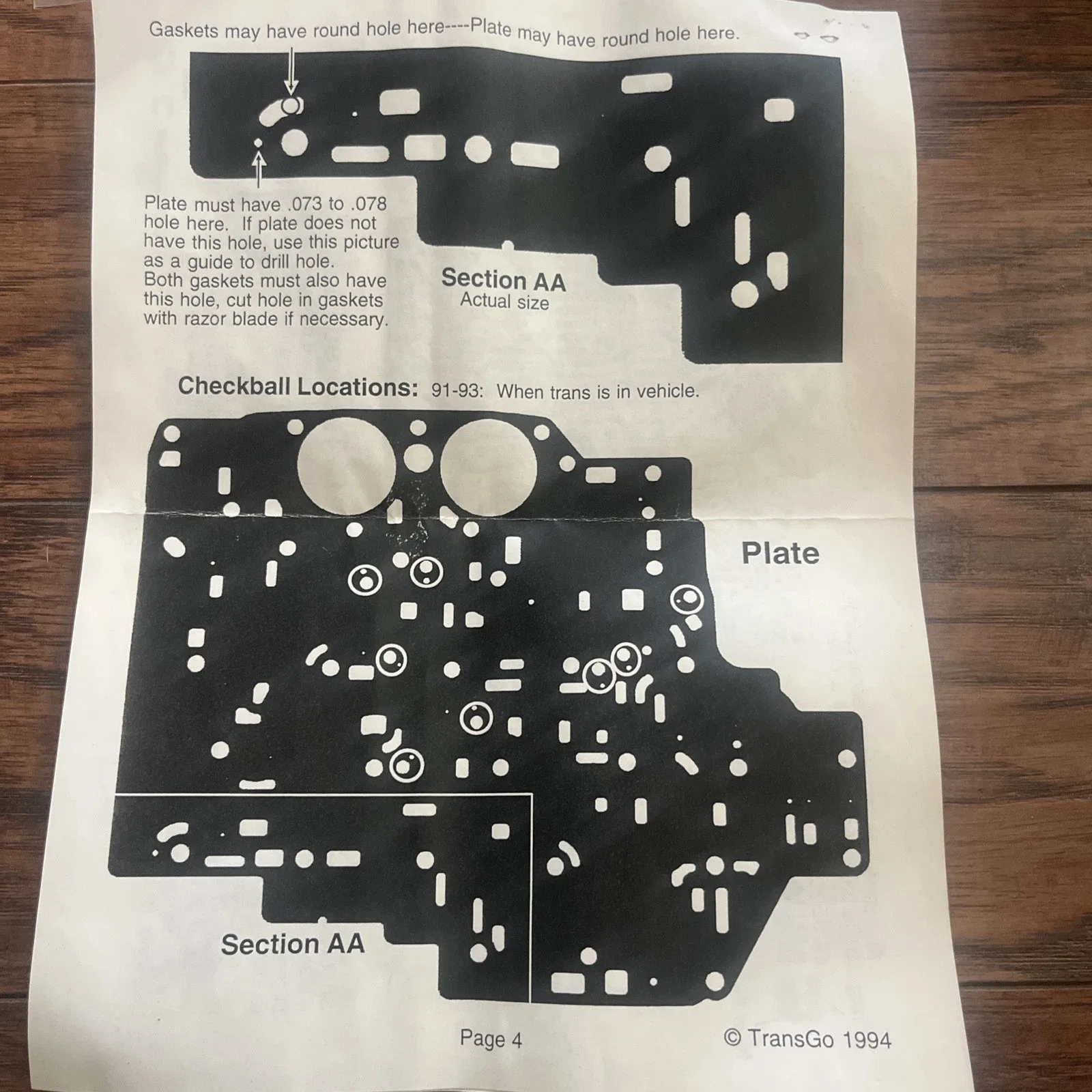 1996 and Older Transgo Shift Kit SK4L80 for 4L80 image 4