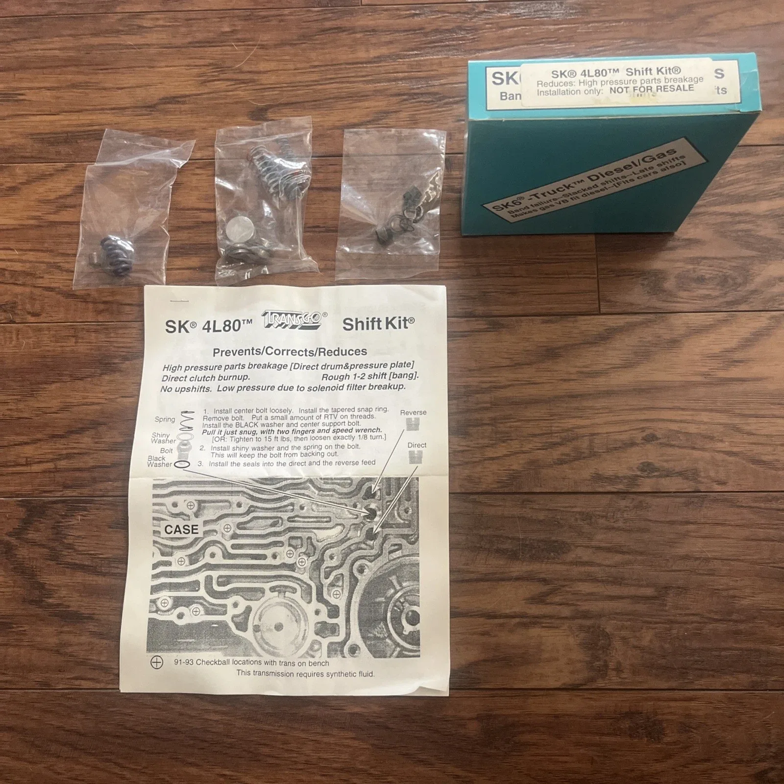 1996 and Older Transgo Shift Kit SK4L80 for 4L80