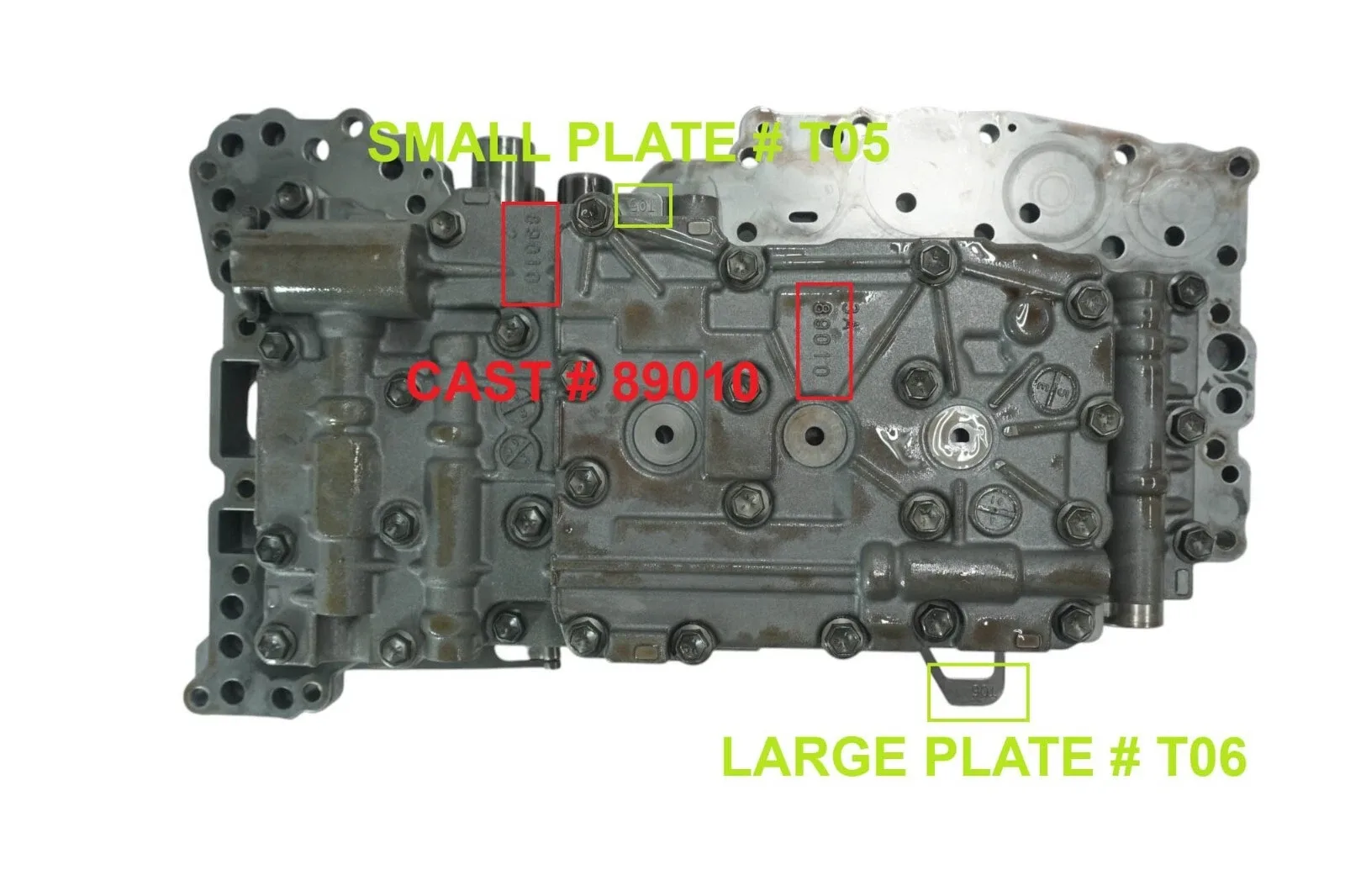TOYOTA Valve Body A750E/A750F 117740AD — 7 Solenoids, Cast 89010 image 3