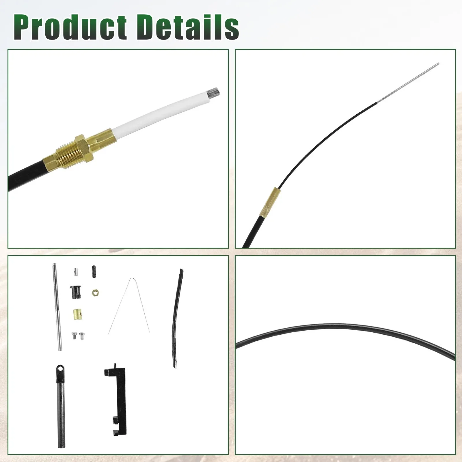 865436A02 1Pack Lower Shift Cable Kit Compatible with Mercruiser MC-I MR Alpha image 3