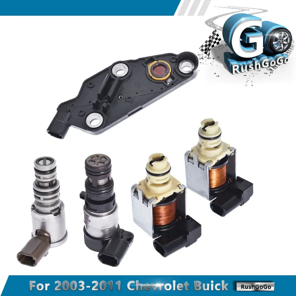 Transmission Solenoid Kit TCC 2 Shift EPC Switch for 2003-2011 Chevrolet Buick