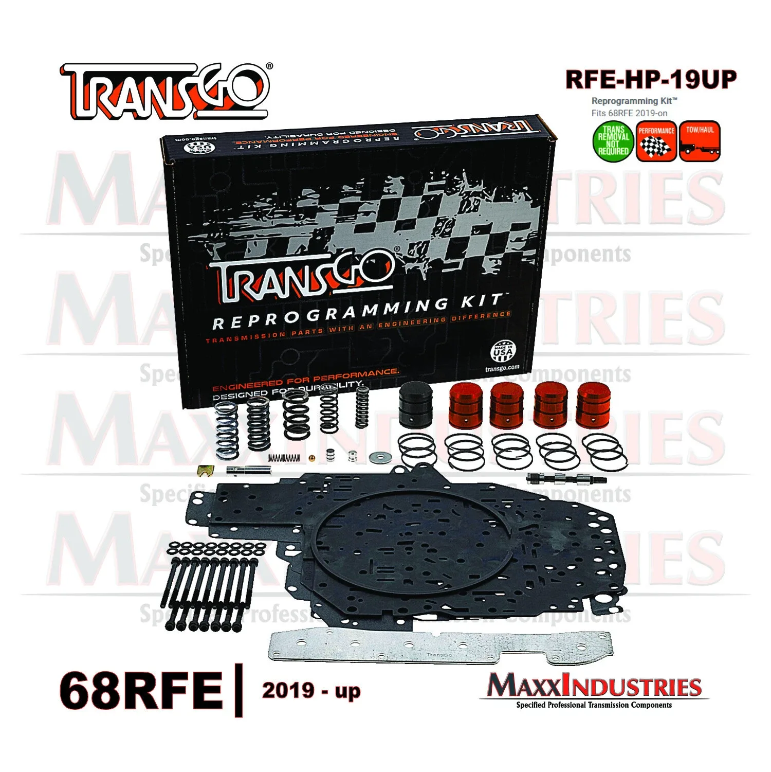 2019–2021 68RFE Valve Body Repair Kit (RFE-HP-19UP) — TransGo Tuneless image 2