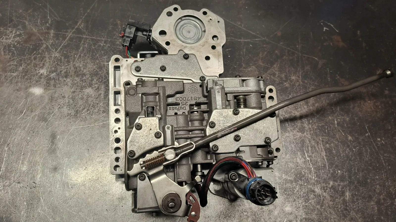 2002-2003 Dodge 46RE/47RE Remanufactured Valve Body — 5‑Pin Neutral Safety Switch