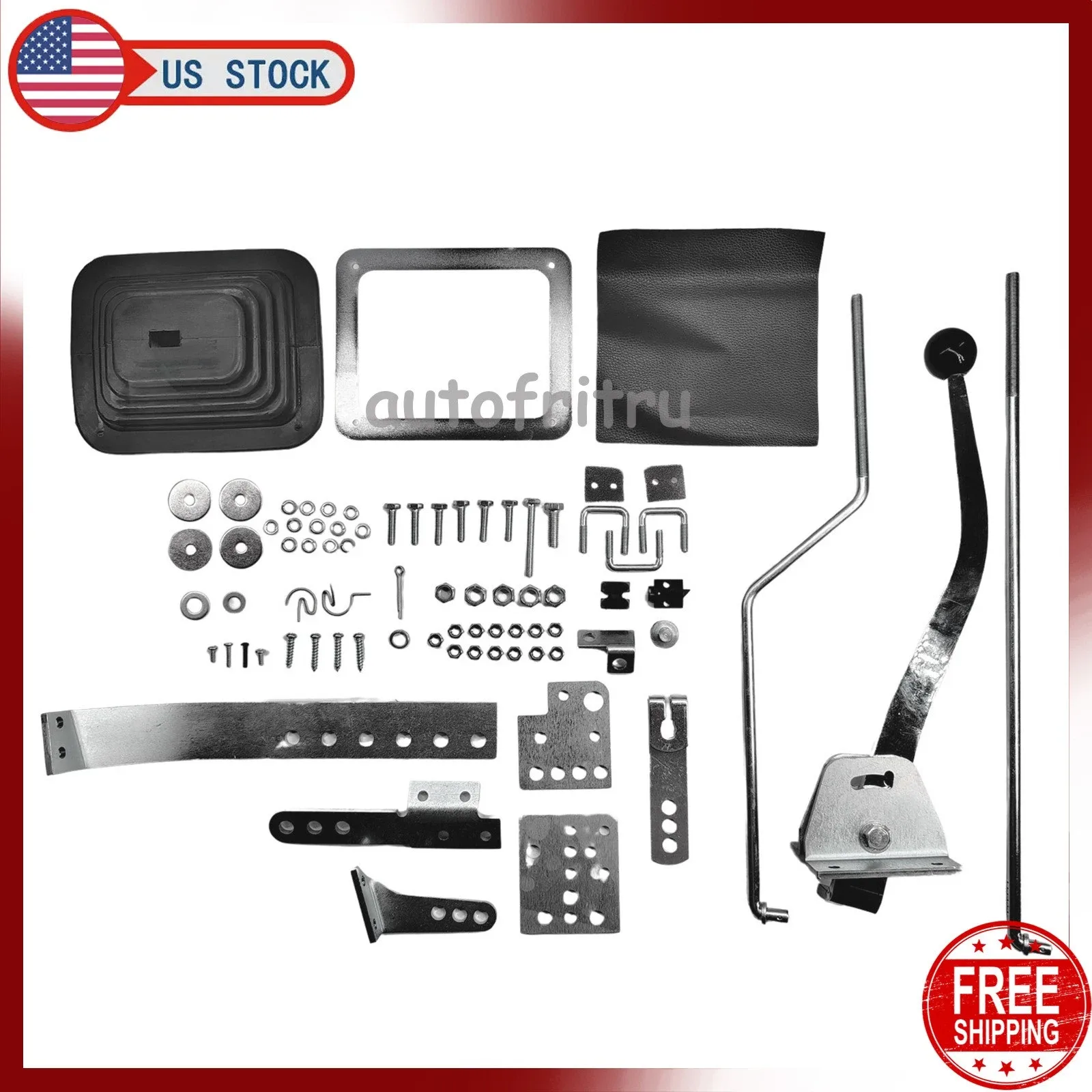 Universal Floor Shifter for 3- & 4-Speed Automatics (C4/C6, TH350/TH400, 700R4, 727/904) - MPN 7668