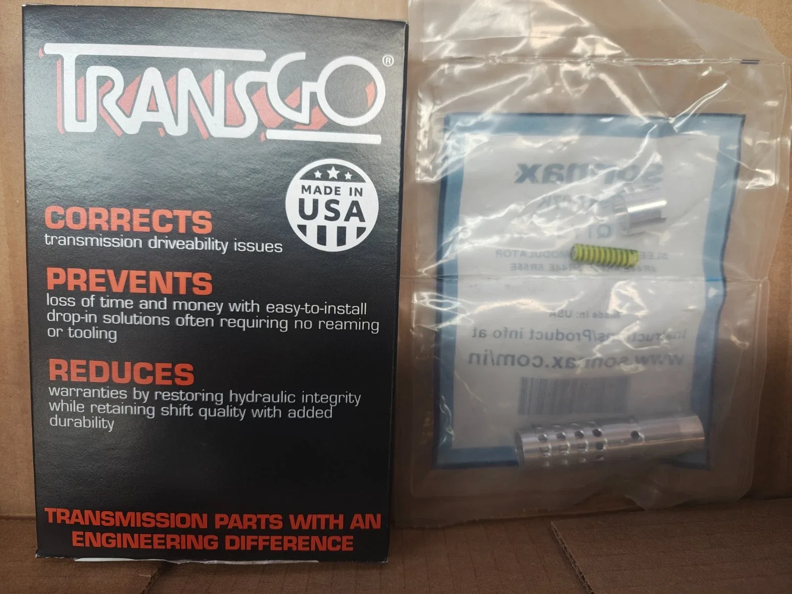 Ford 5R55E Transgo Shift Kit + Sonnax TCC Sleeve 37947-07K (MPN: sk 4455e) image 2
