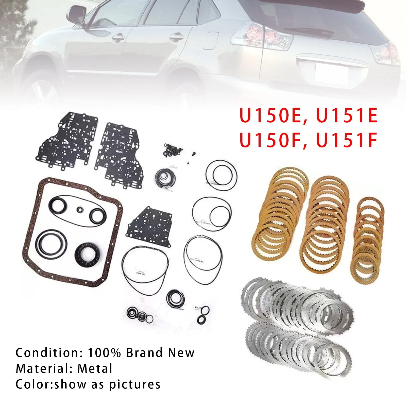 U150E U151E U150F U151F Automatic Transmission Master Rebuild Kit - Fits Toyota Camry/Avensis & Lexus RX330/RX350