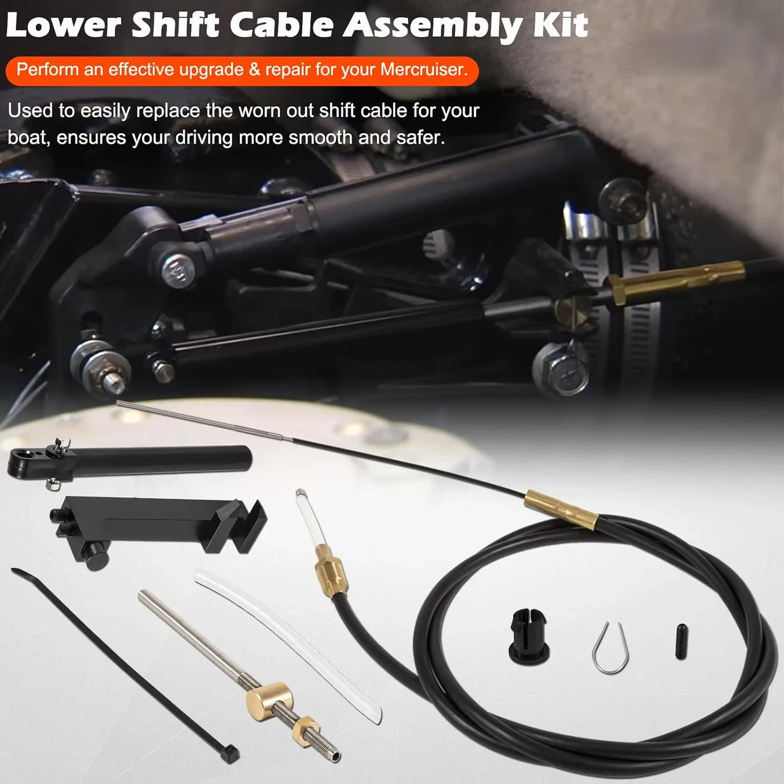 MerCruiser Alpha One & Gen Two Lower Shift Cable Kit B-86-54-36A-03 image 4