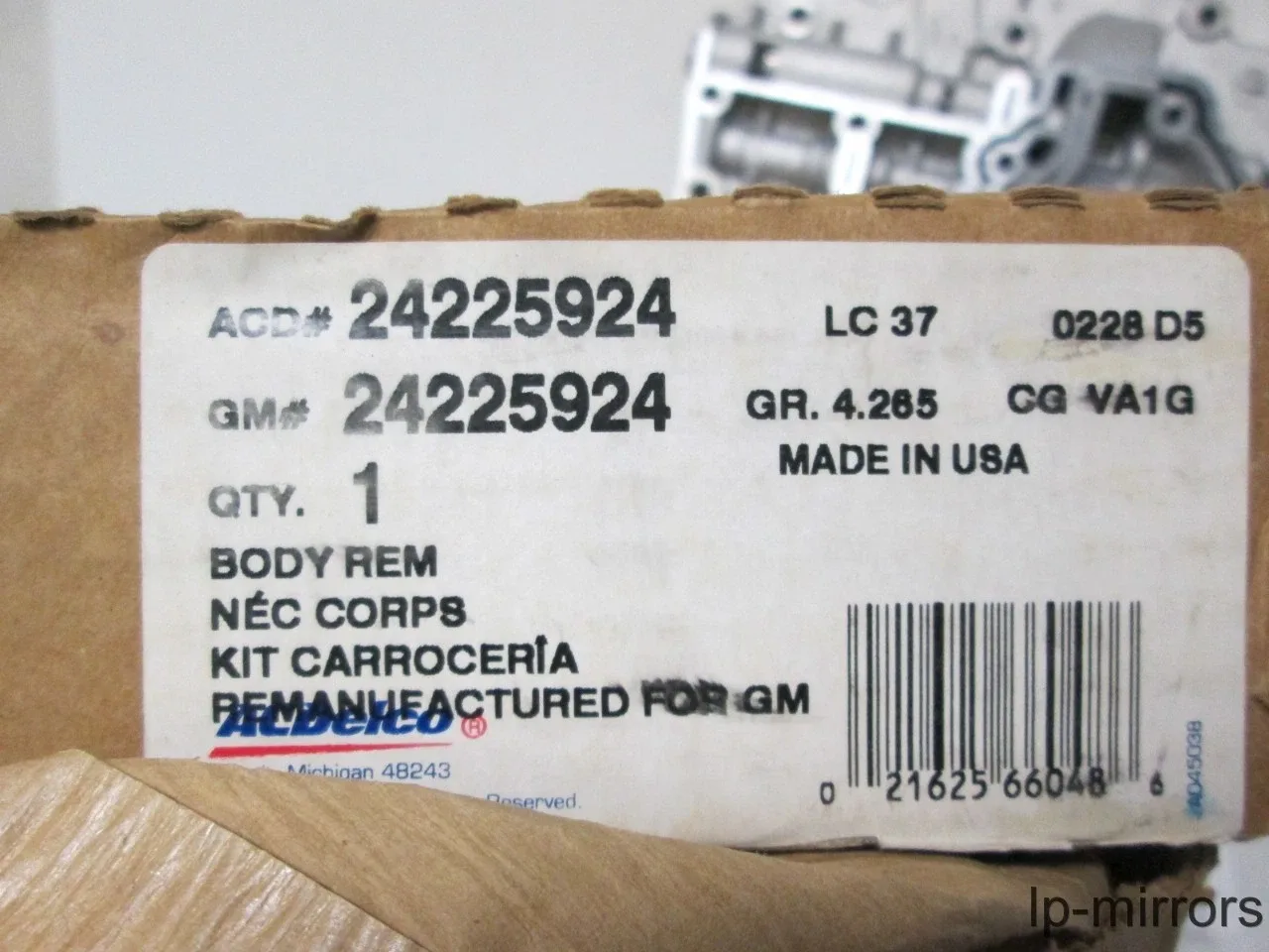 2000-2002 Buick Century / Regal Valve Control Body 24225924 OEM image 3