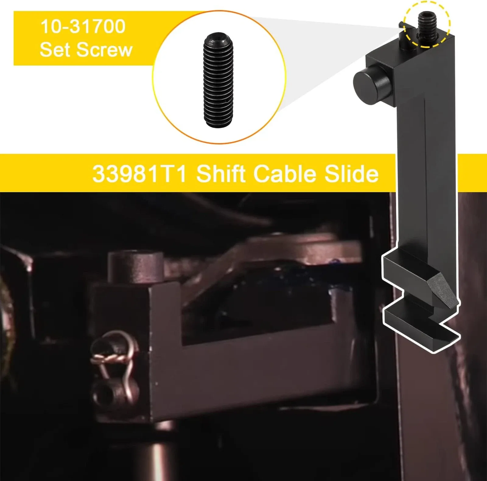 Mercruiser Alpha One Gen 1 & Gen 2 Lower Shift Cable Kit 865436A03 image 3