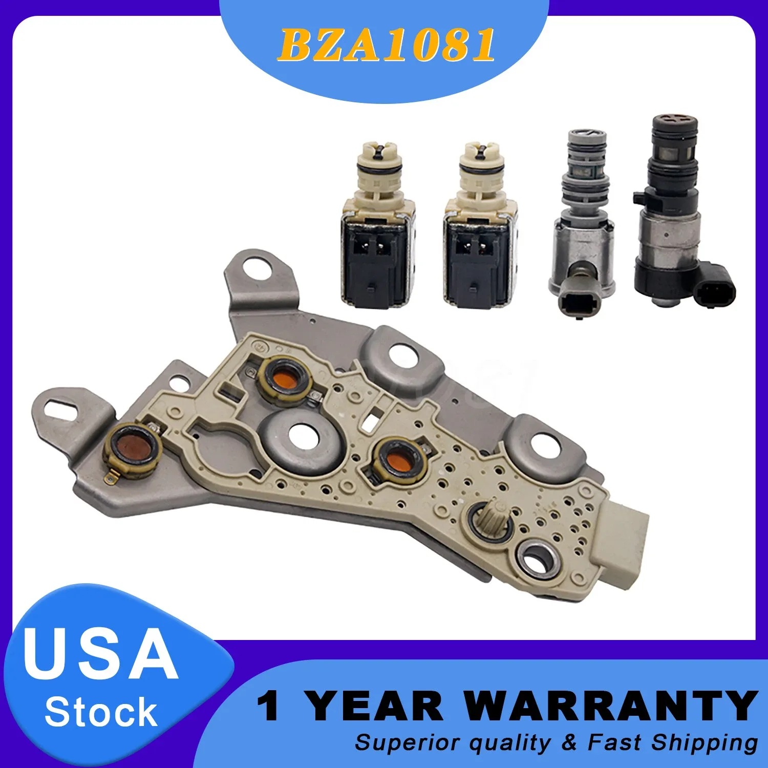 2004-On GM/Chevy 4T40E/4T45E EPC TCC Shift Solenoids Kit image 2