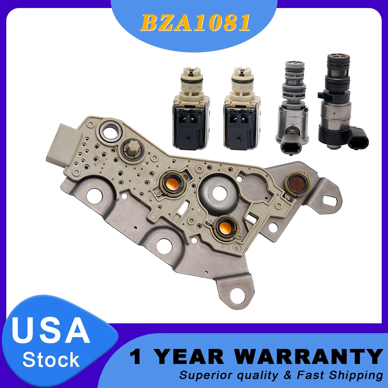 2004-On GM/Chevy 4T40E/4T45E EPC TCC Shift Solenoids Kit image 3