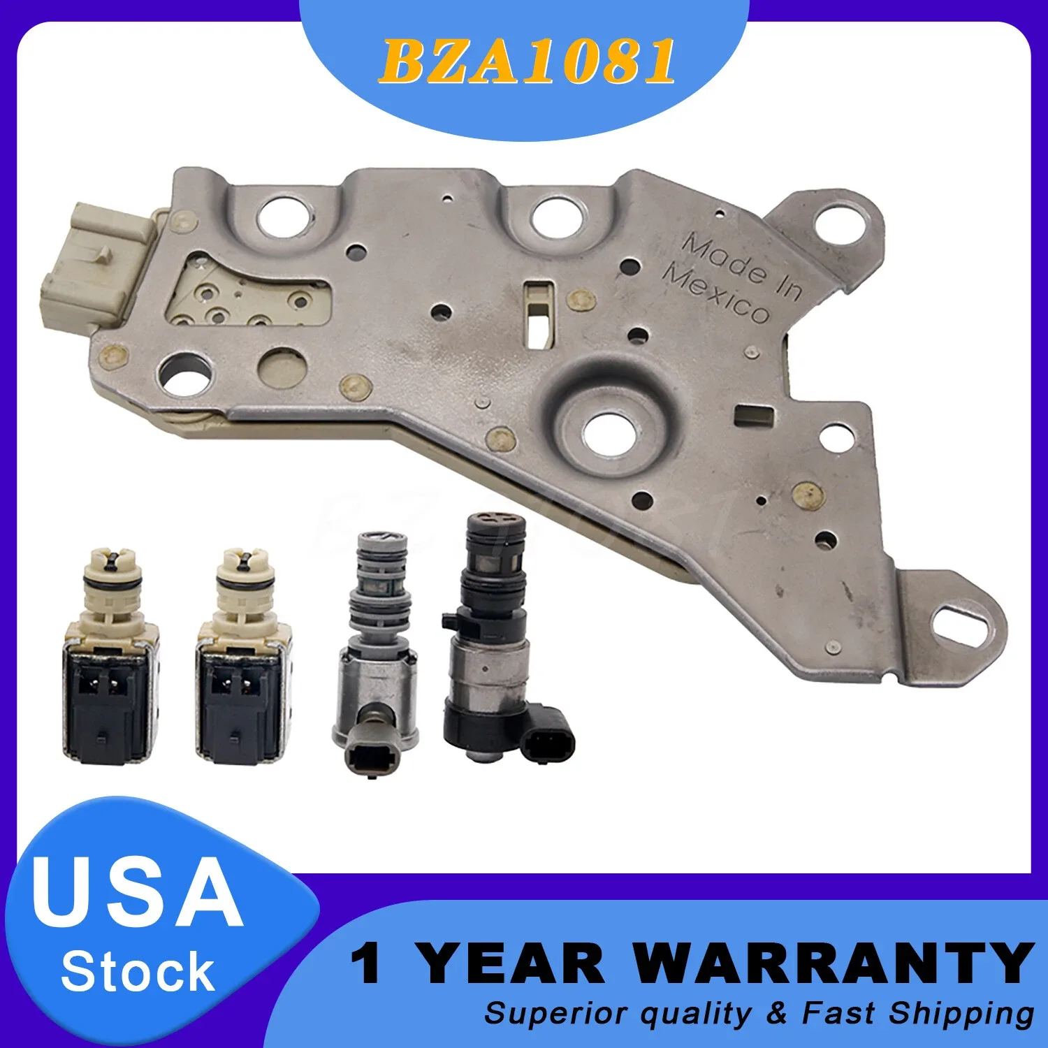 2004-On GM/Chevy 4T40E/4T45E EPC TCC Shift Solenoids Kit image 4
