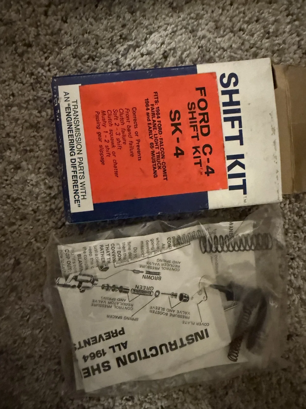 1964–1965 Ford C4 Shift Kit TransGo SK-4 image 2