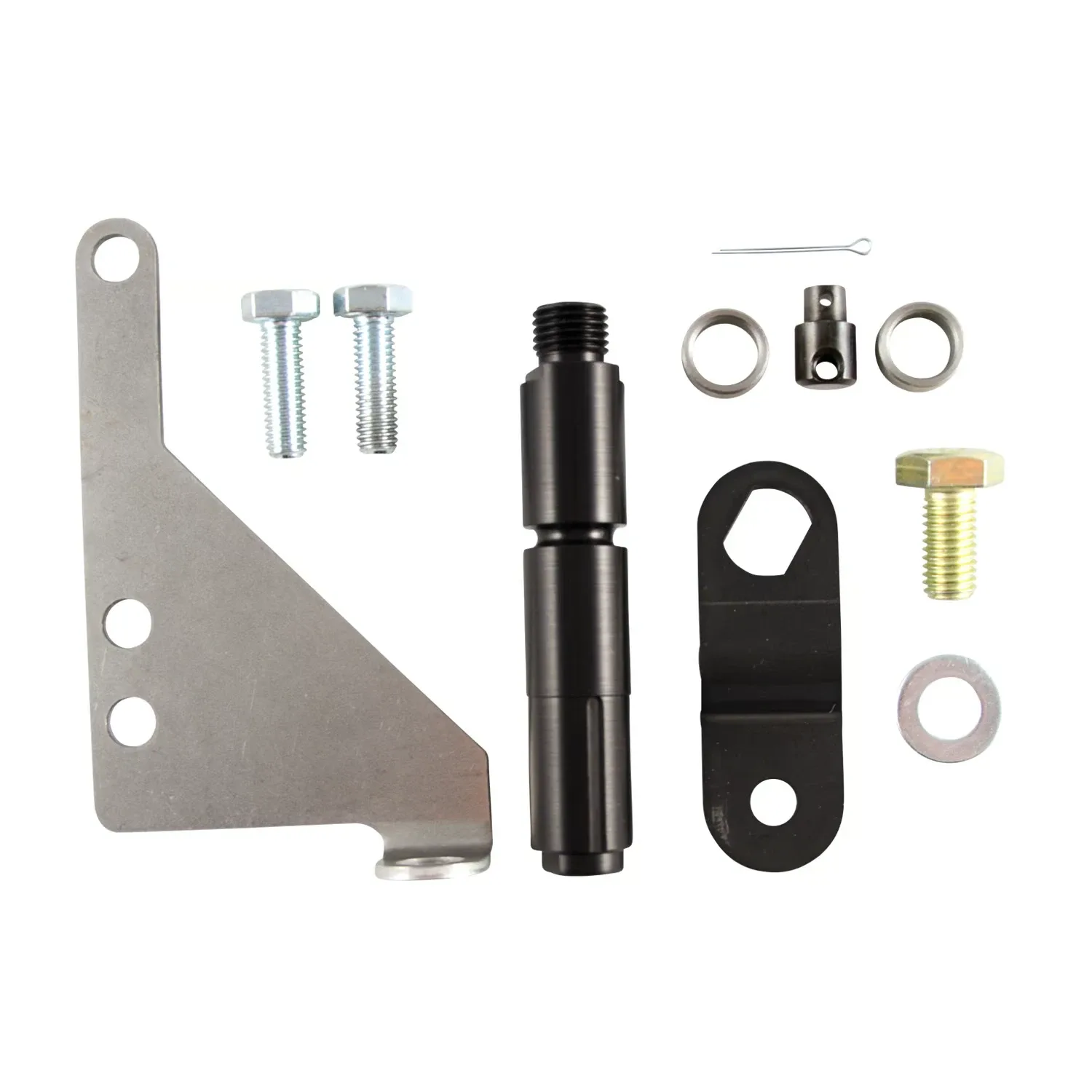 B&M 40504 Cable Bracket & Shift Lever Kit for Ford 4R70W Automatic Transmission